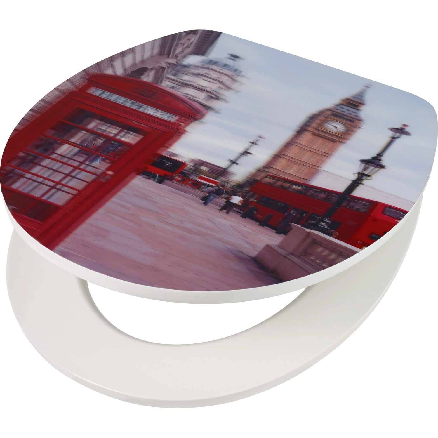 baliv WC-Sitz Demali mit Absenkautomatik MDF Holzkern 3D London