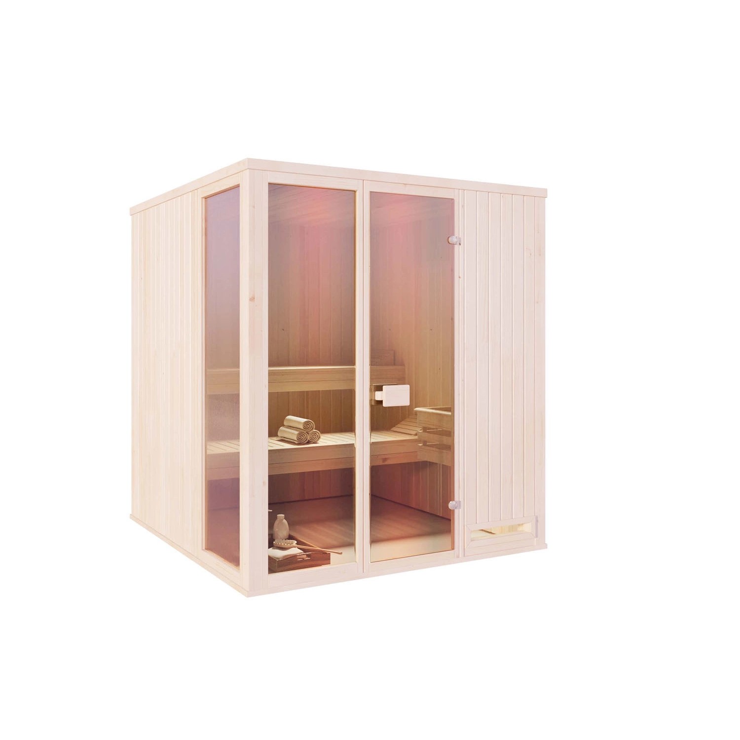 Finntherm Sauna Oda 2020 Naturbelassen 194 cm x 194 cm