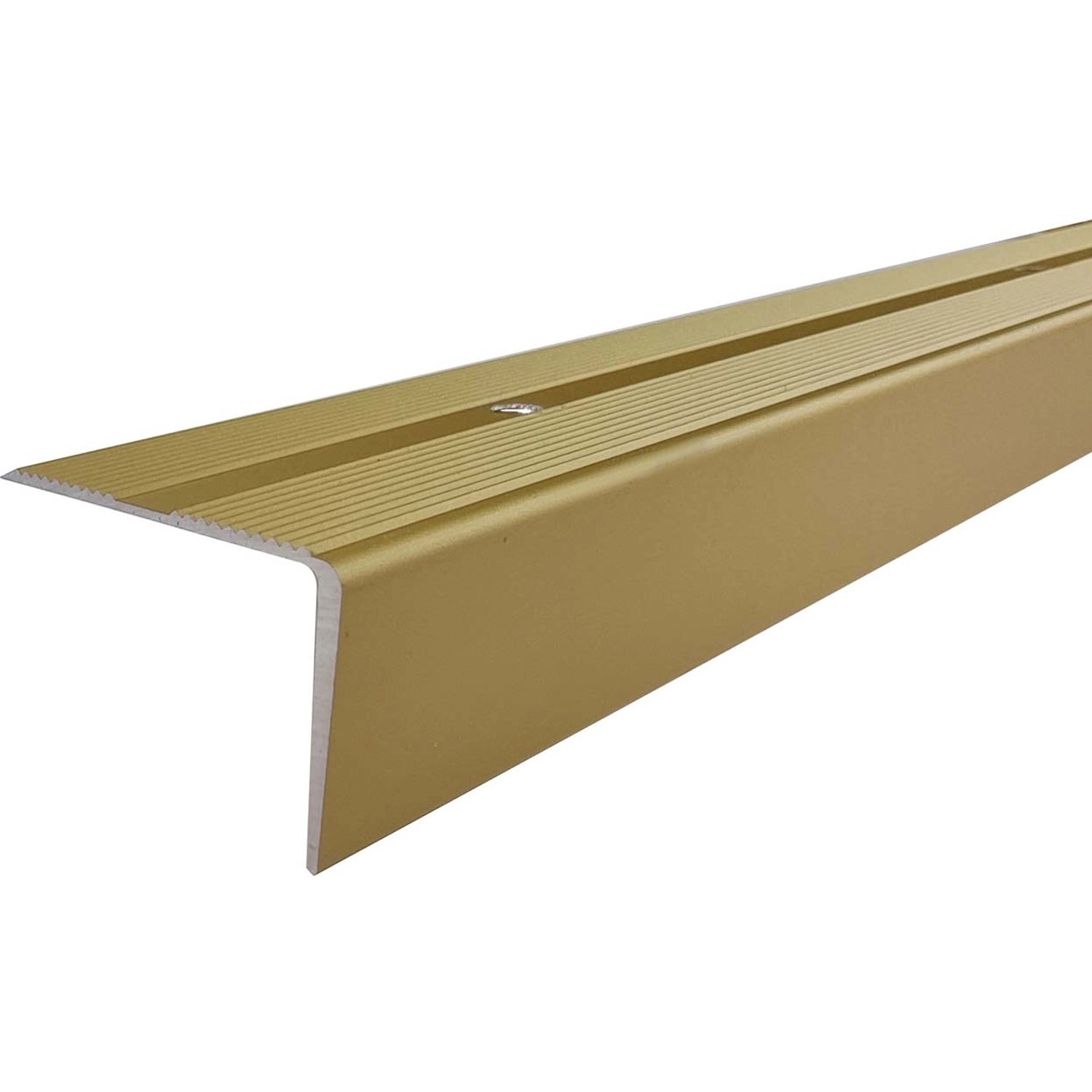 Arcansas Treppenkantenprofil Aluminium 10 mm x 25 mm x 1.000 mm Gold