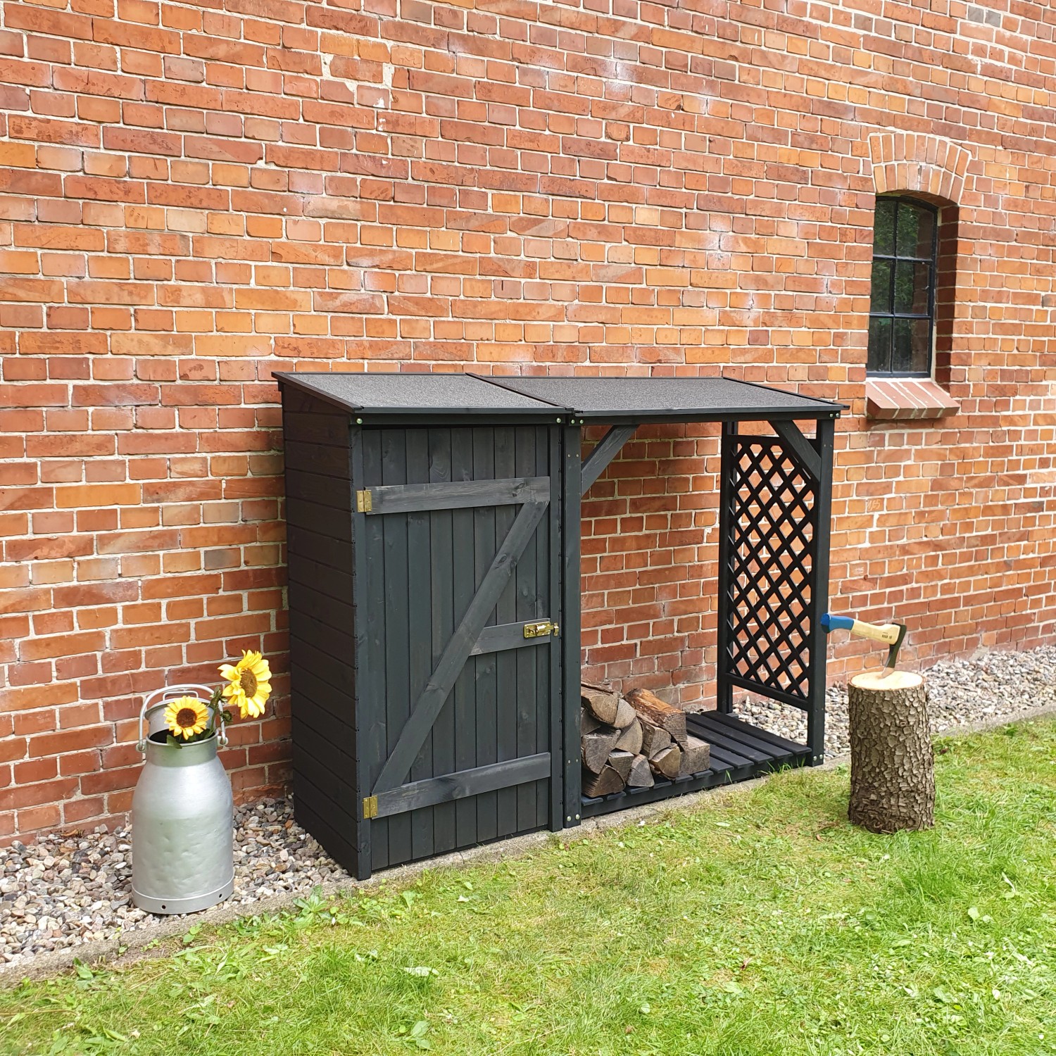 Promadino Kaminholzkombination Speyer, Anthrazit