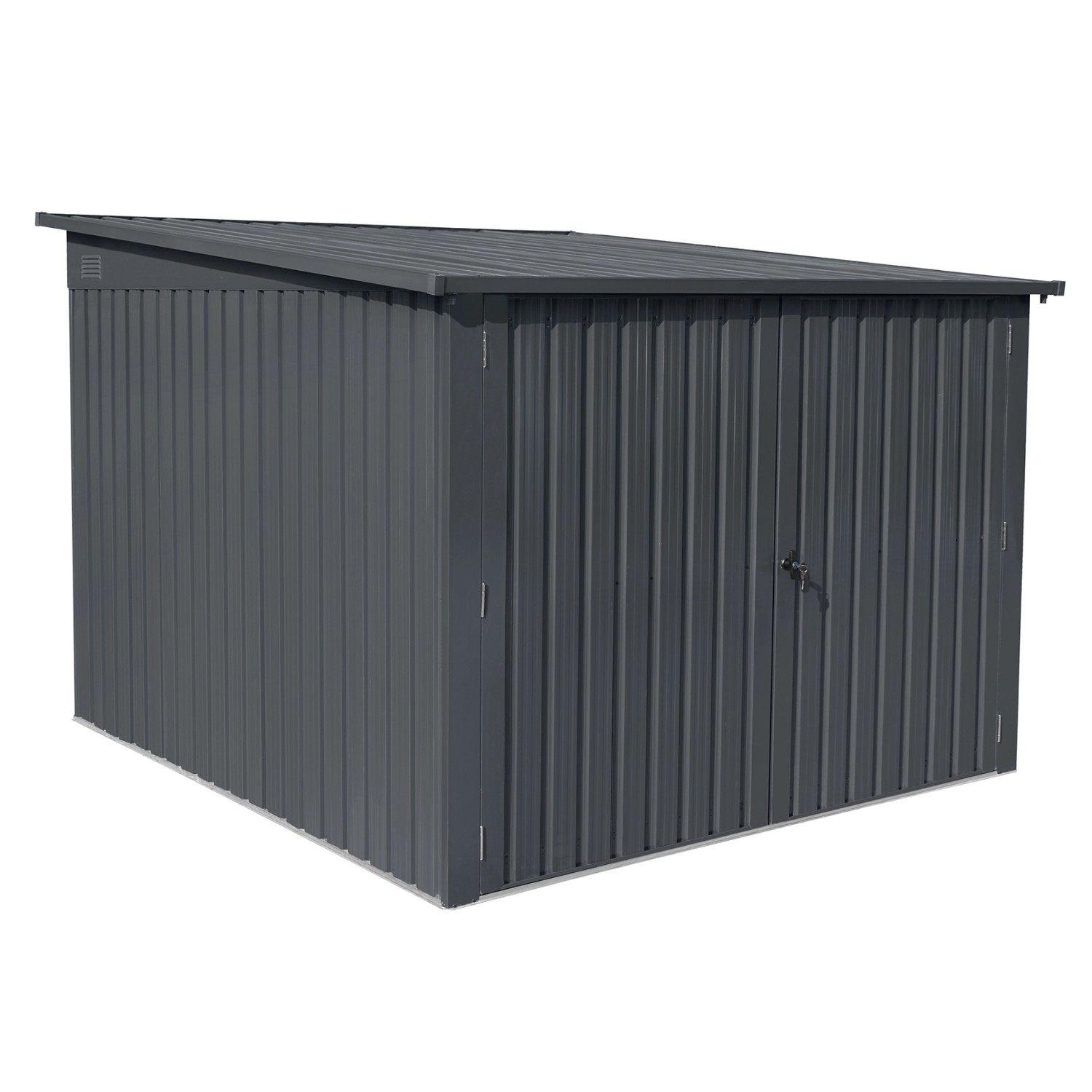 Floraworld Fahrradgarage Vario für 3 Fahrräder 217 cm x 236 cm x 145/165 cm