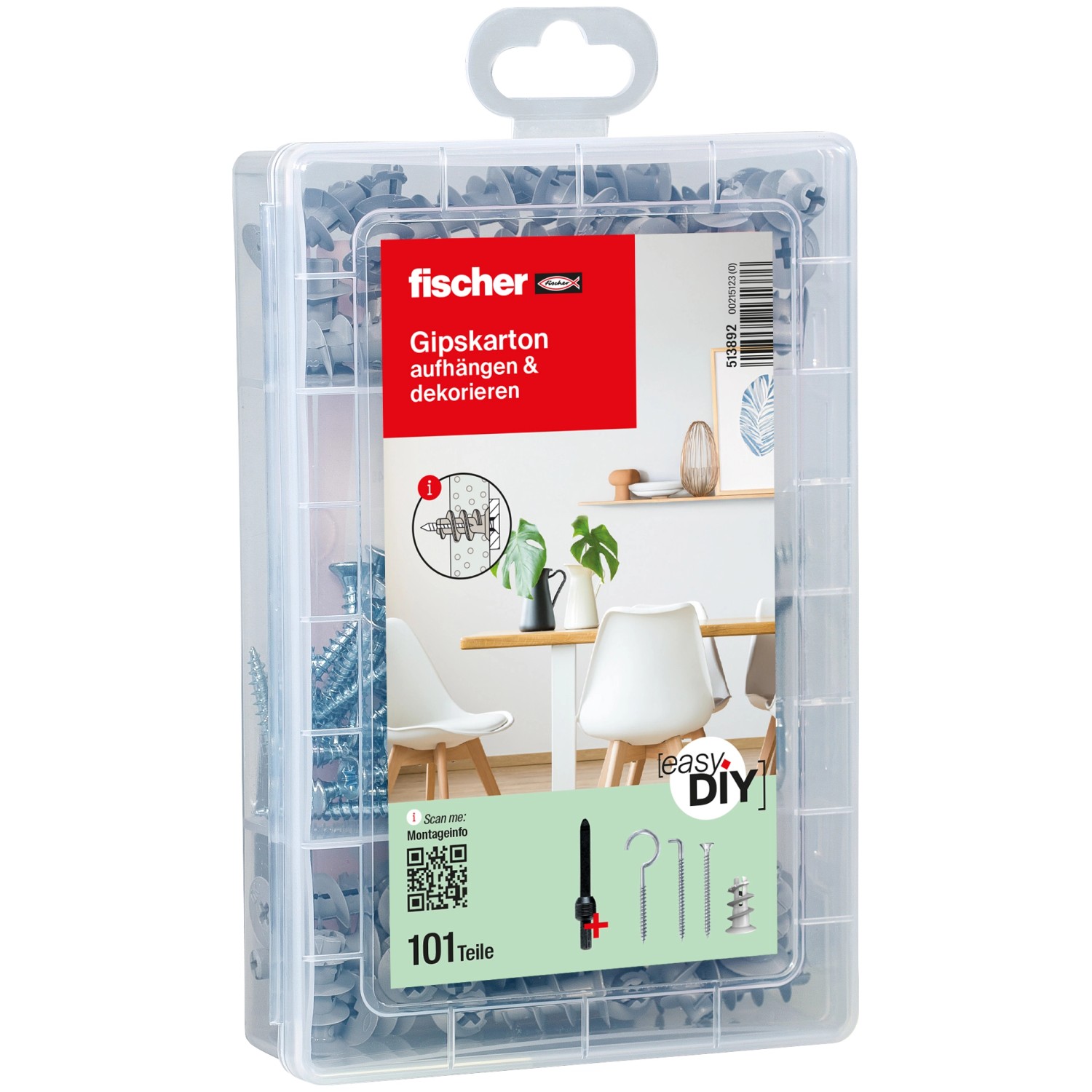 Fischer EasyDIY Box Gipskarton (101 Teile)