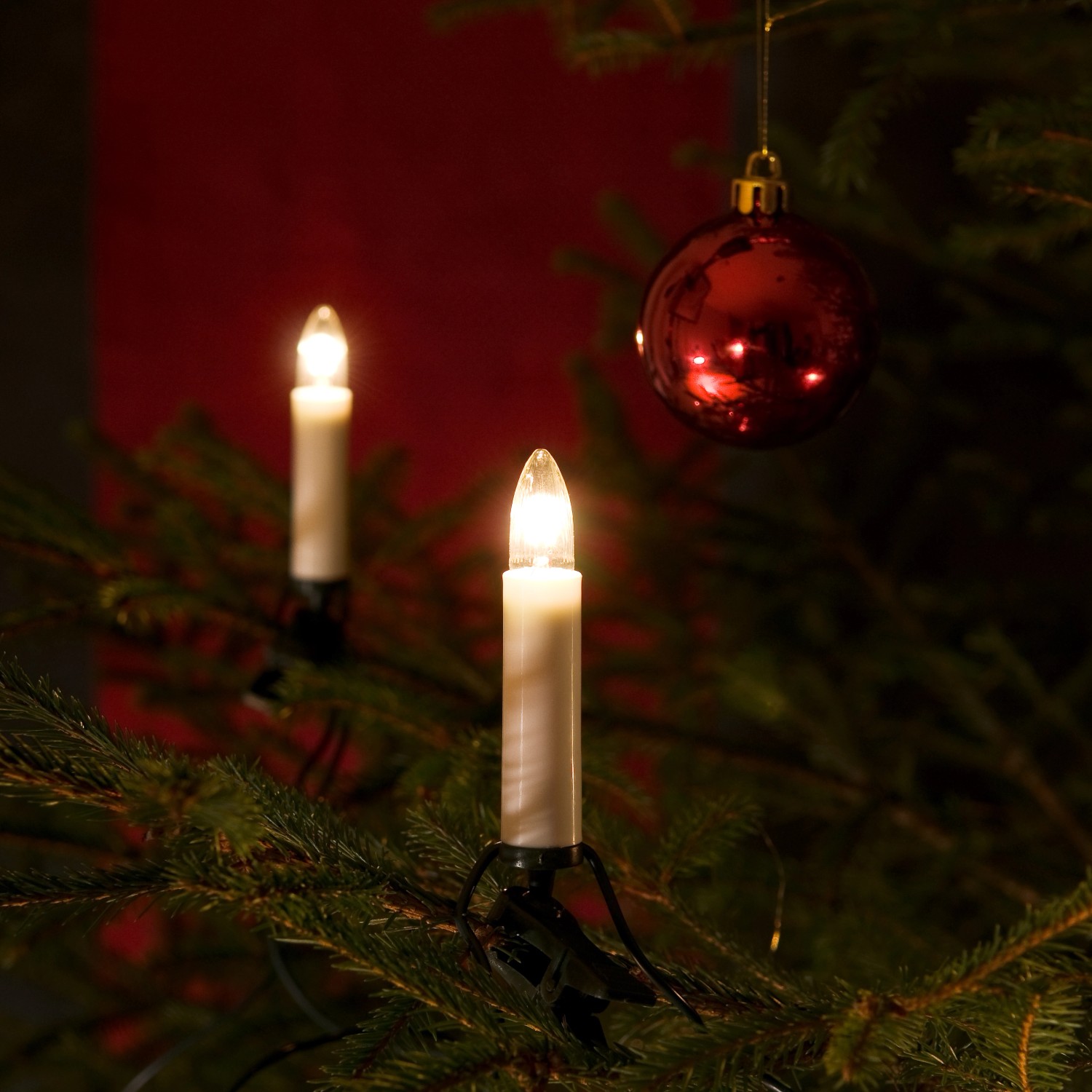 Konstsmide Baum Lichterkette One String 25 warmweiße Birnen innen