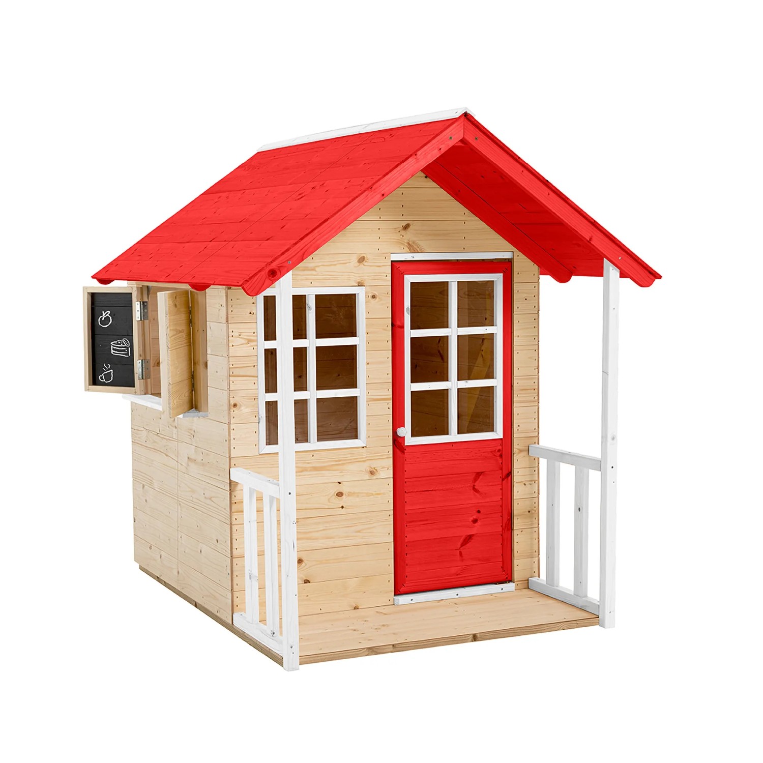Zwerkules Spielhaus Lolla 135 cm x 120 cm x 139 cm Rot FSC®