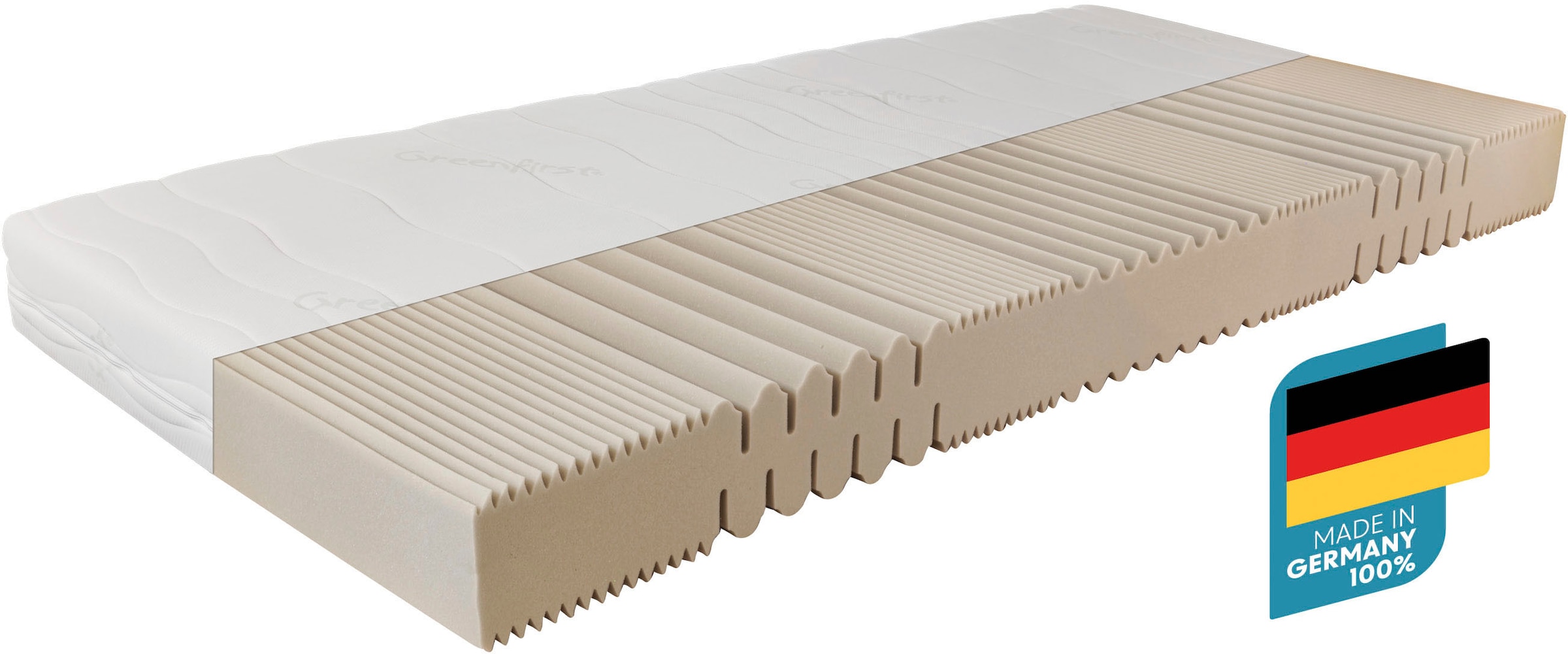 Beco Komfortschaummatratze »Matratze Active Greenfirst, Matratze in diversen Größen erhältlich« 18 cm hoch Raumgewicht: 28 kg/m³ 1 Stk. tlg. Matratze in 90x200 cm und weiteren Größen, punktelastische Matratze