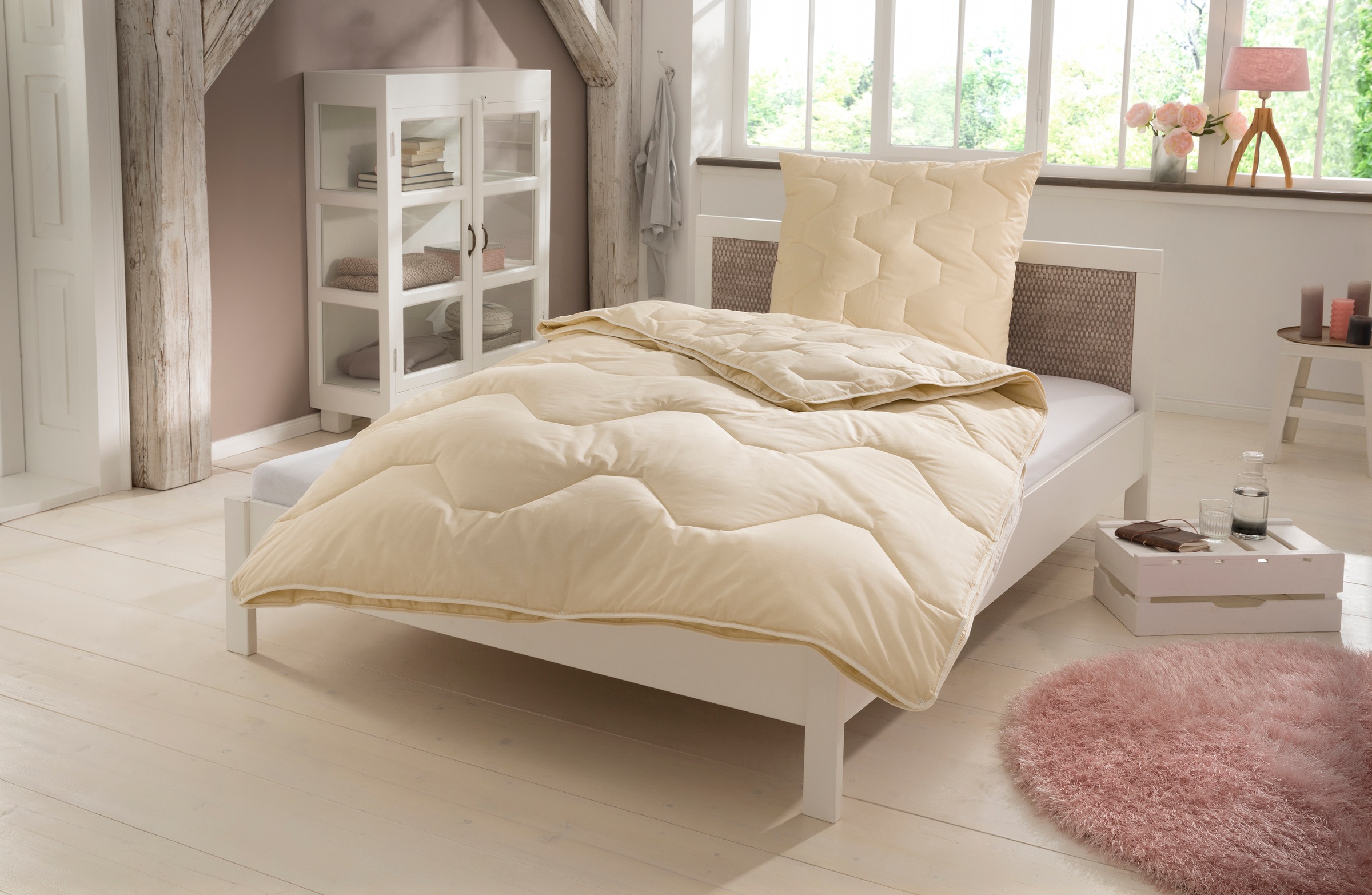 Älgdröm Naturfaserbettdecke »Baumwolle 60 °C, Bettdecke 135x200 cm, 155x220 cm, 200x200 cm« 4-Jahreszeiten Füllung 100% Baumwolle 1 Stk. tlg. Bettdecken, Sommer, Winter, 4 Jahreszeiten, Decke, Made in Germany