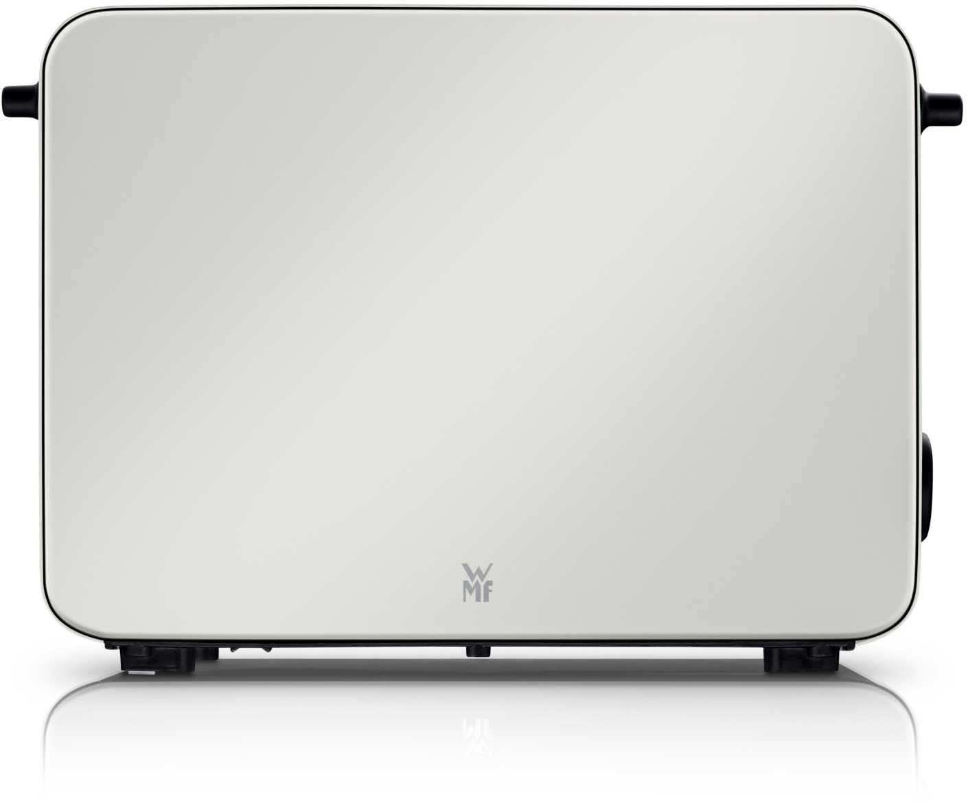 WMF Toaster »Stelio Paper White, Doppelschlitz Toaster mit Brötchenaufsatz« 2 kurze Schlitze für 2 Scheiben 1050 W 7 Bräunungsstufen, Brotzentrierung, Krümelschublade, Cromargan Gehäuse