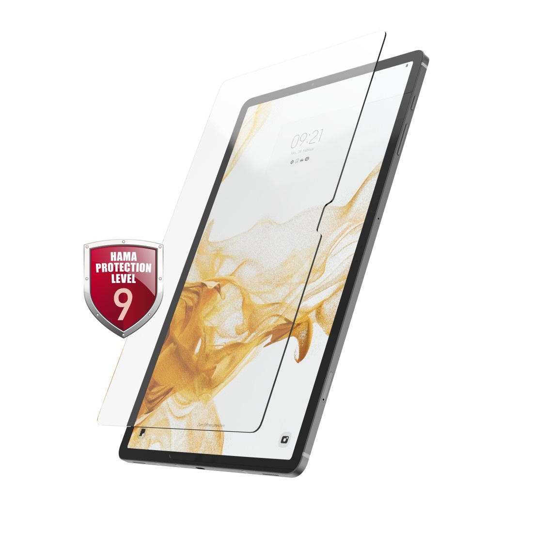 Hama Displayschutzglas »Displayschutzglas für Samsung Galaxy Tab S7+/S7 FE/S8+/S9+ 12.4'« für Kompatibel mit Samsung Galaxy Tab S7+, Samsung Galaxy Tab S7 FE, Samsung Galaxy Tab S8+, Samsung Galaxy Tab S9+ (12,4 Zoll)