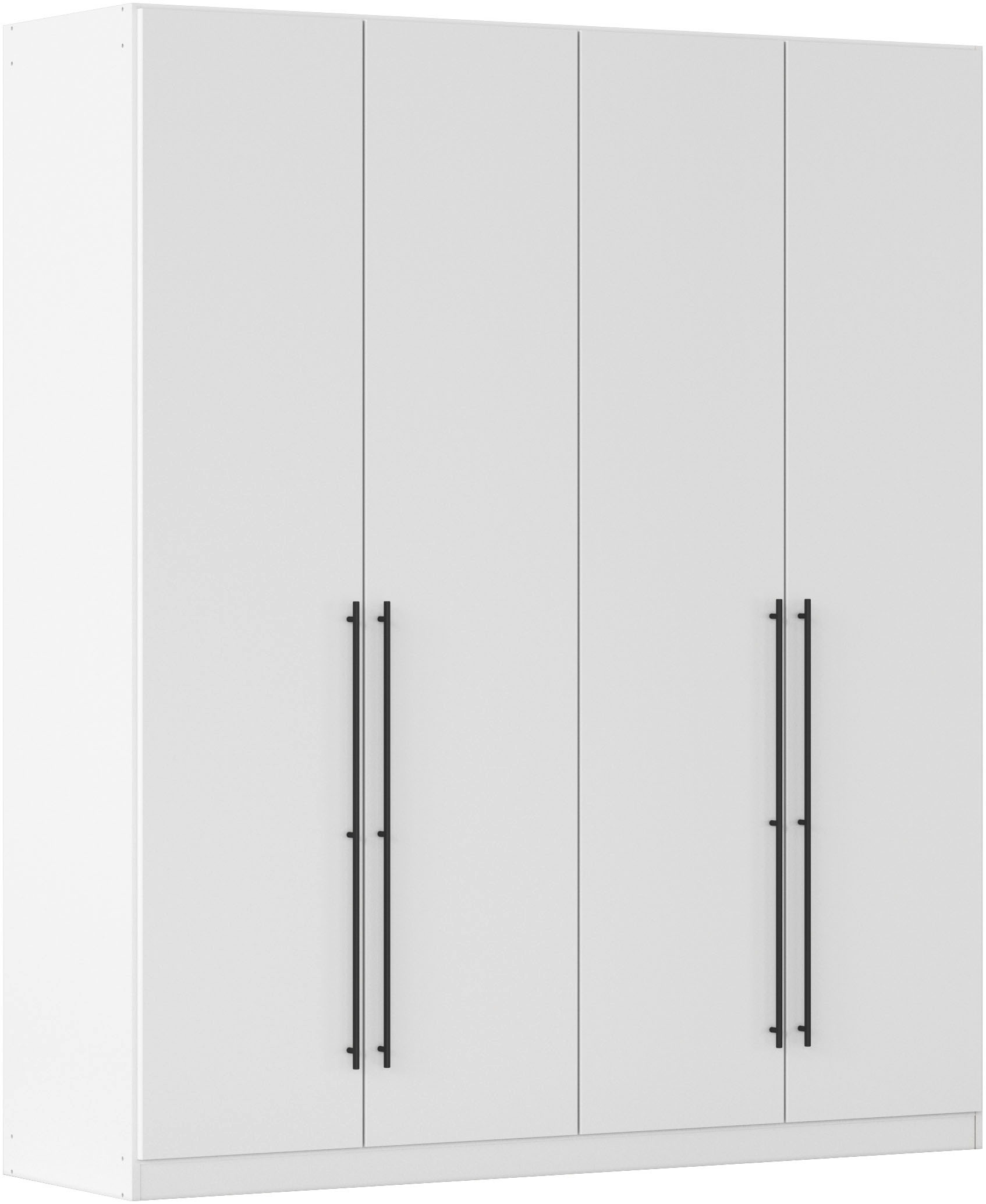 rauch Kleiderschrank »Drehtürenschrank Schrank Garderobe Wäscheschrank Schlafzimmer AVOLA« in 3 verschiedenen Ausstattungen BASIC/CLASSIC/PREMIUM, mit hochwertigen Stangengriffen in Schwarz aus Metall MADE IN GERMANY