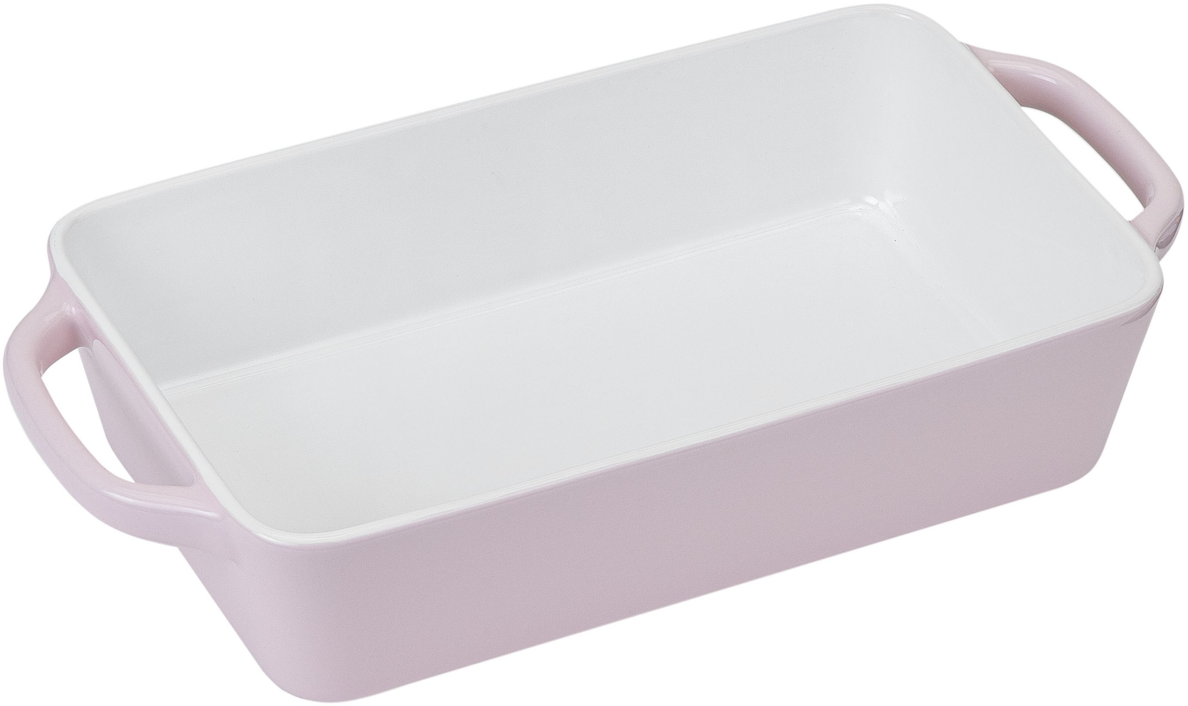 RESTO Kitchenware Auflaufform »Fornax Backform Groß Hoher Rand Lasagneform Antihaftbeschichtet« Keramik 1 Stk. tlg. Rechteckig aus Keramik, rosa, in 2 Größen, für Brot, Lasagne, Brownie