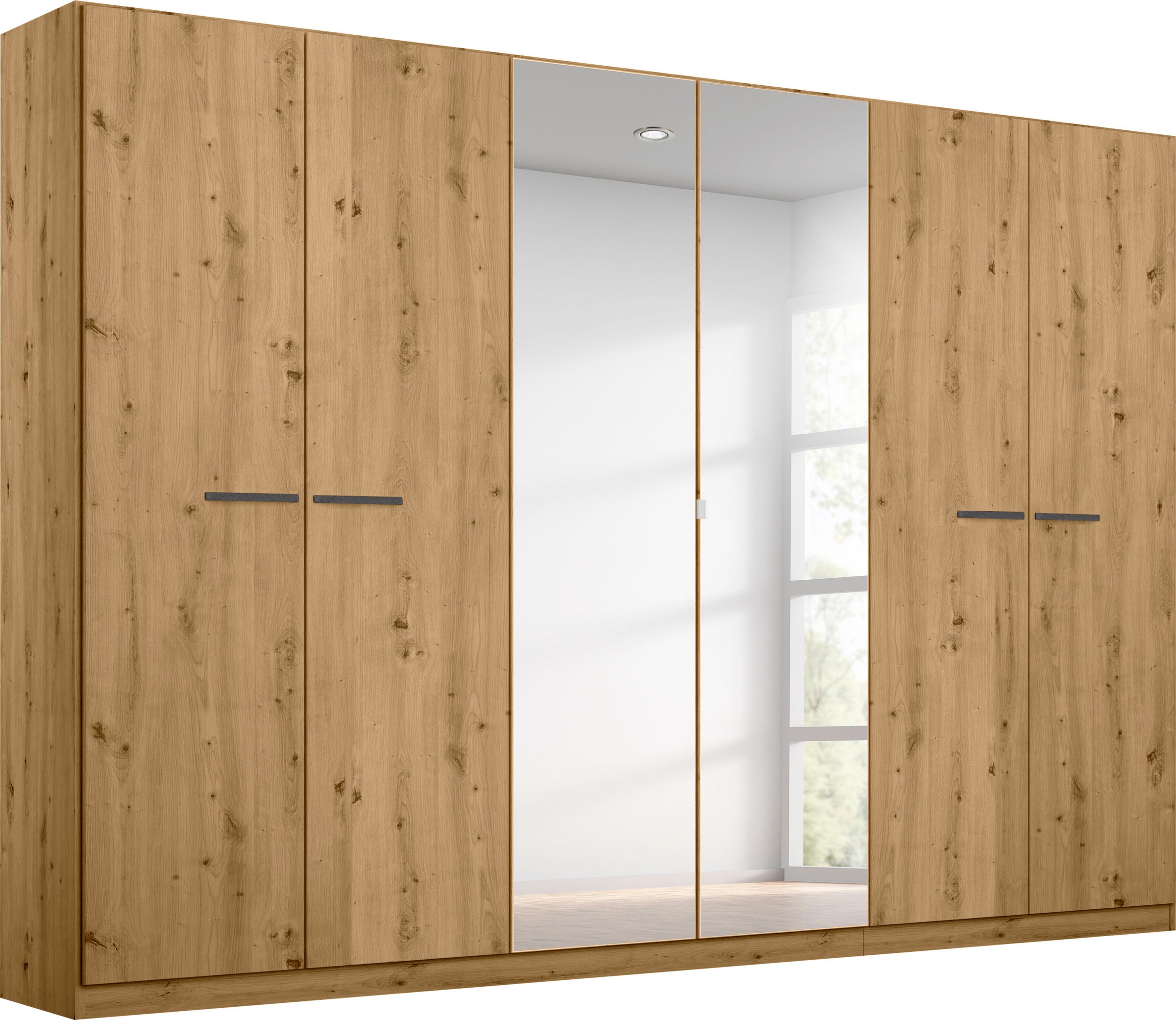 rauch Drehtürenschrank »Kleiderschrank Schrank Garderobe TOPSELLER OTELI inkl. Inneneinteilung« erhältlich in Breiten 91-360 cm, ab Breite 136cm inkl. Innenschubladen, mit zusätzlichen Einlegeböden, optional mit Spiegel MADE IN GERMANY