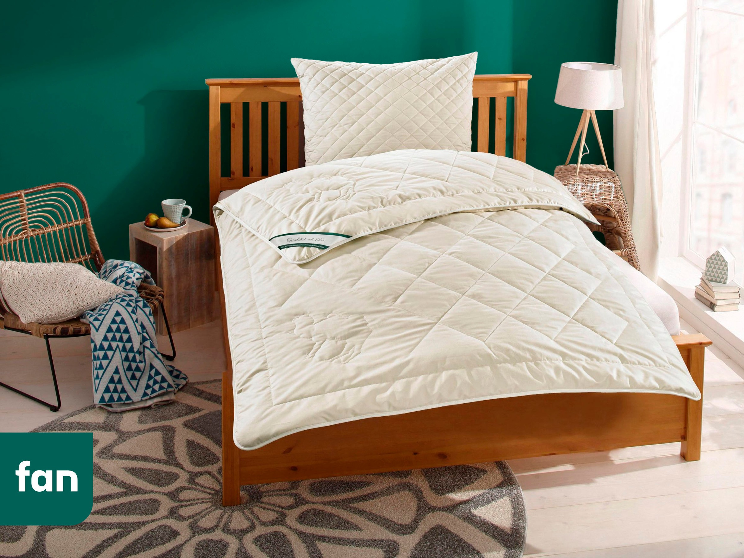 fan Naturhaarbettdecke »Gobi, Bettdecken für Sommer und Winter, Decke« extrawarm Füllung Kamelhaar Bezug Baumwolle 1 Stk. tlg. Klimatisierende Kamelhaar-Füllung - Made in Germany