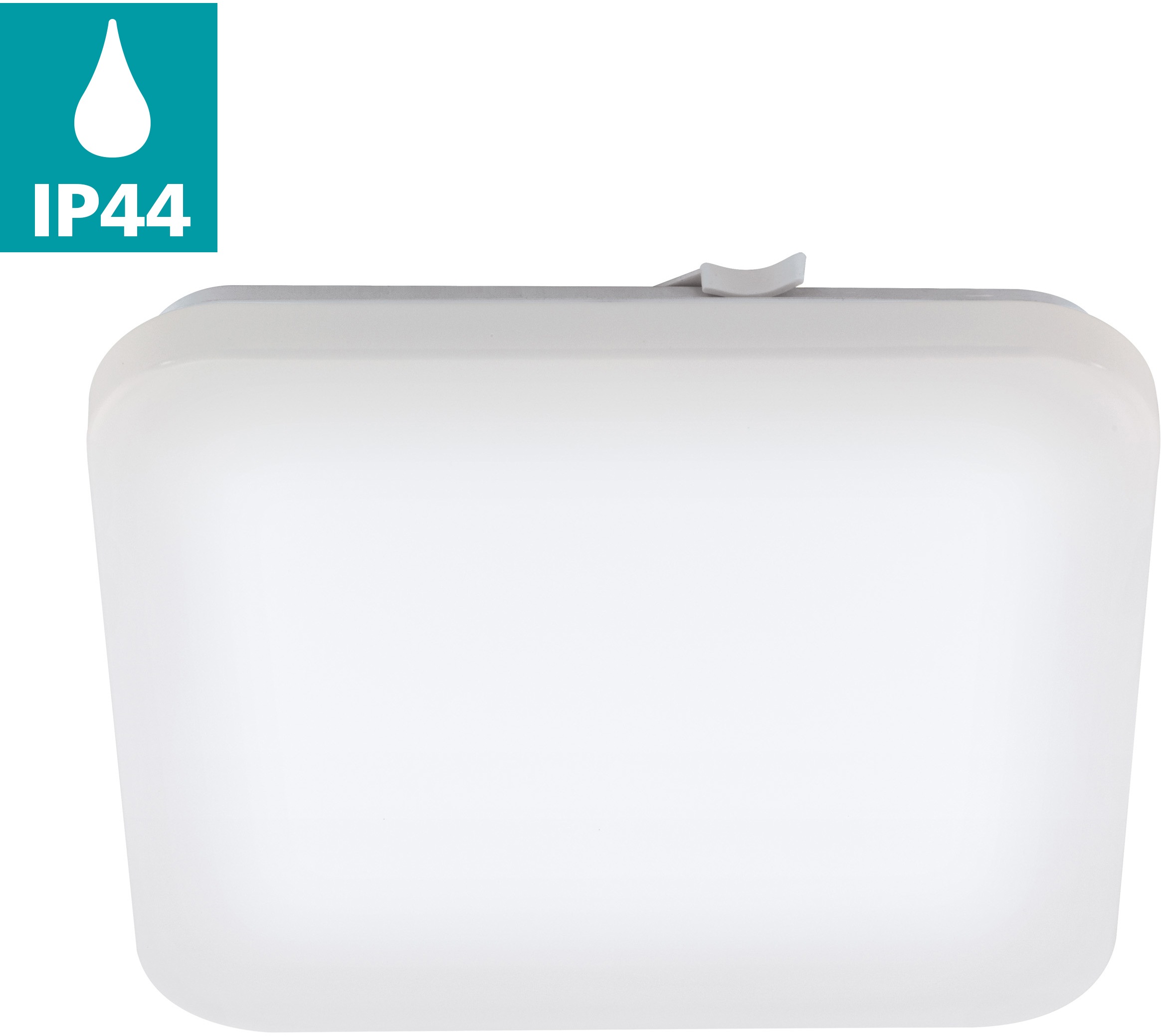 EGLO LED Deckenleuchte »FRANIA Deckenlampe, weiß, geringe Aufbauhöhe, 1x14,6 Watt, Büro, IP44« LED-Board 1 Stk. Warmweiß Wohzimmer, Küche, Esszimmer, Flur, modern, 1600 Lumen, 30x30x7cm