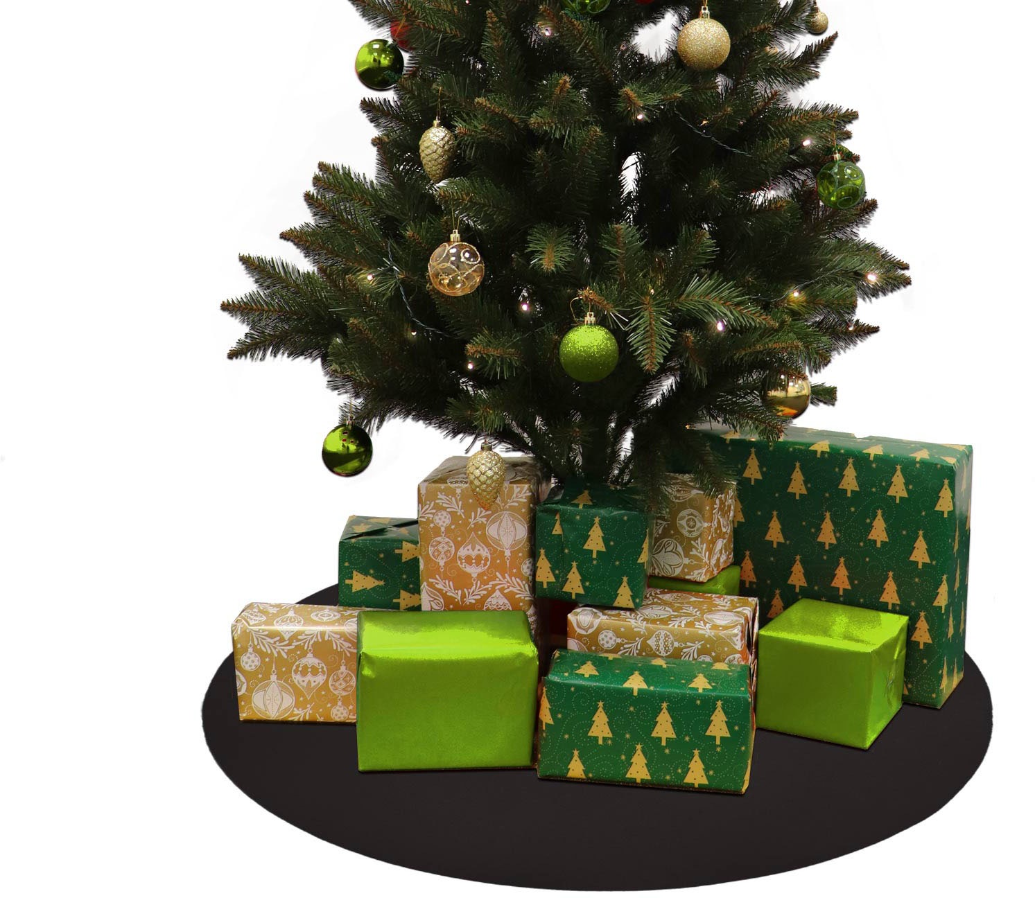 Primaflor-Ideen in Textil Baumteppich »Weihnachtsbaum & Adventskranz Unterlage 'REVExpo', Made in Belgium« rund 5 mm Höhe in 3 Größen, Uni-Farben, Filzunterlage, rutschsicher, Weihnachten