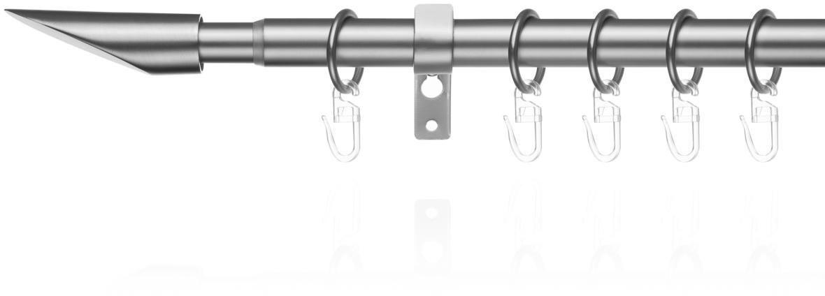 LICHTBLICK ORIGINAL Gardinenstange »Gardinenstange Lipstick, 20 mm, ausziehbar, 1 läufig 130 - 240 cm« Ø 20 mm 1 läufig-läufig ausziehbar Einläufige Vorhangstange mit Ringen für Gardinen und Stores.