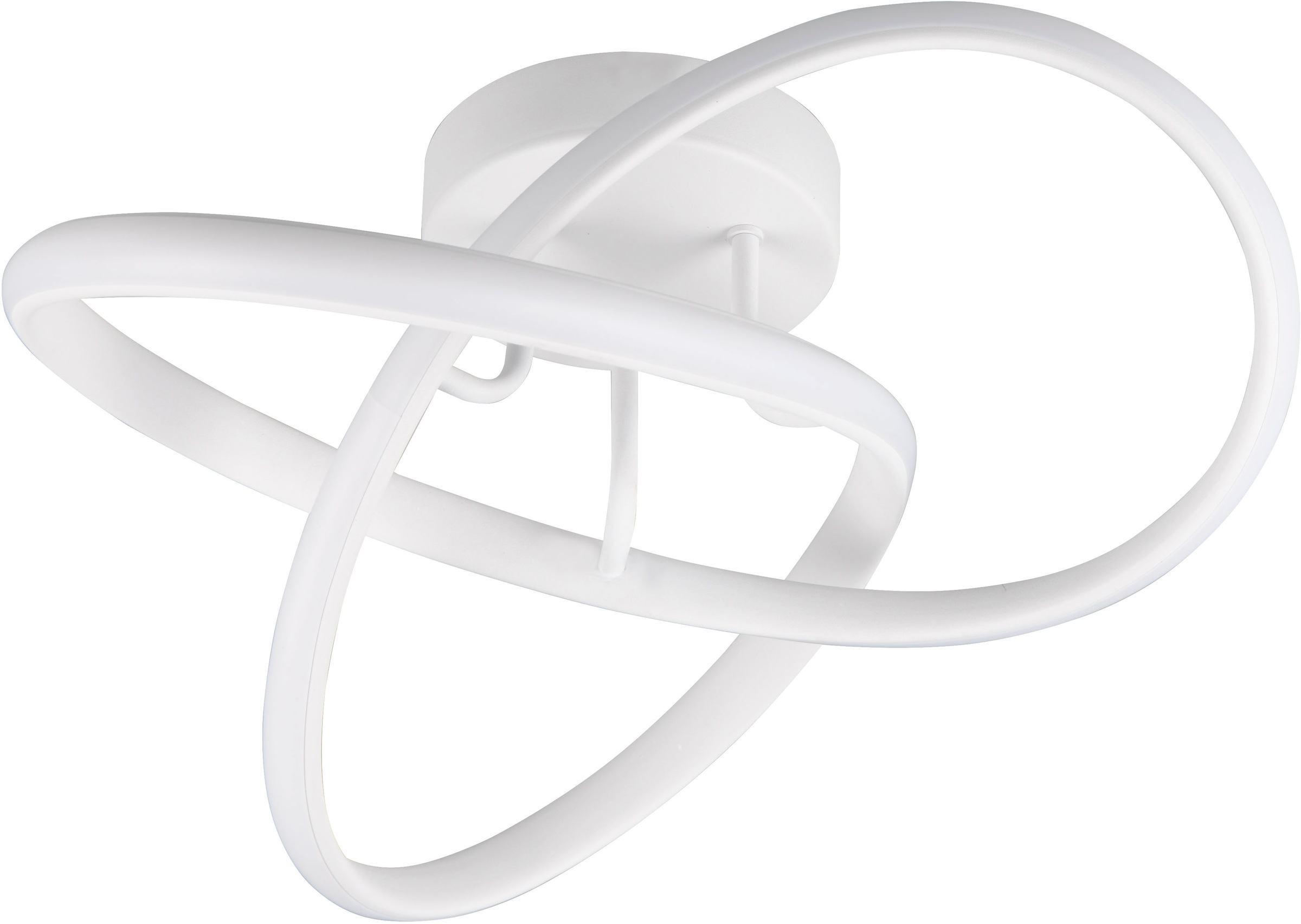 my home LED Deckenleuchte »MESSACHUSETTS, kleine Dekolampe als LED Deckenlampe oder Wandlampe« LED-Board 1 Stk. Neutralweiß Ø 40cm, Höhe 15cm Design Lampe mit geschwungenem LED Knoten 1800 Lumen