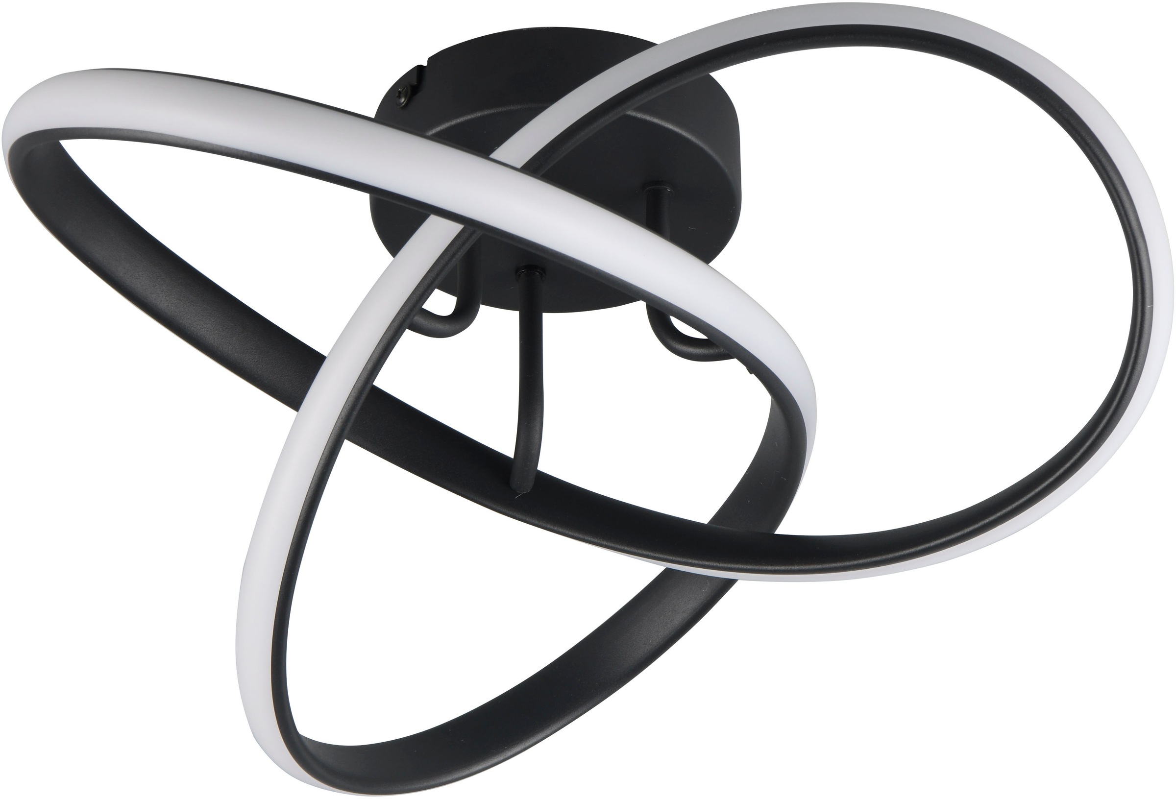 my home LED Deckenleuchte »MESSACHUSETTS, kleine Dekolampe als LED Deckenlampe oder Wandlampe« LED-Board 1 Stk. Warmweiß Ø 40cm, Höhe 15cm Design Lampe mit geschwungenem LED Knoten 1800 Lumen