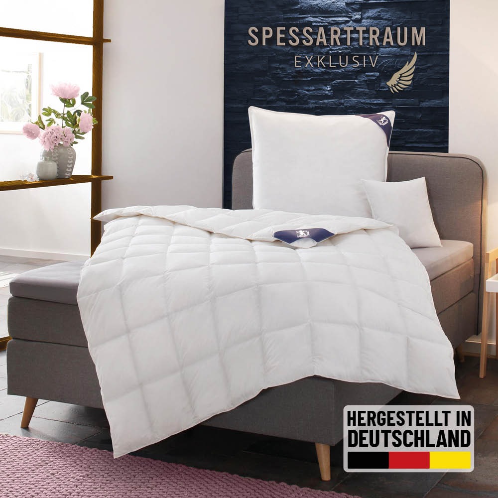 SPESSARTTRAUM Daunenbettdecke »Exklusiv, Bettdecken für Sommer und Winter, Decke« leicht Füllung 100DaunenKlasse1Downpasszertifiziert 1 Stk. tlg. 5 Wärmeklassen & 8 Größen, Bestseller