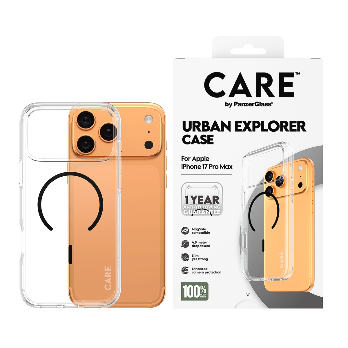 CARE by PanzerGlass Handyhülle »Urban Explorer Case für Apple iPhone 17 Pro Max« Apple iPhone 17 Pro Max Backcover, Schutzhülle, Handyschutzhülle, Case, Schutzcase, stoßfest
