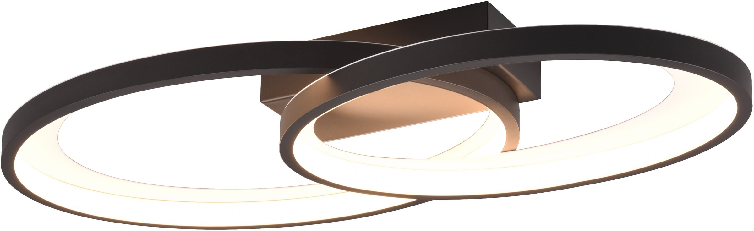 REALITY Leuchten LED Deckenleuchte »MALAGA, LED Deckenlampe warmweiß 25W 2900 Lumen auch Wandmontage mögl.« LED-Board 1 Stk. Warmweiß indirektes Licht, 57x30cm, Wand- Deckenleuchte Schlafzimmer Wohnzimmer