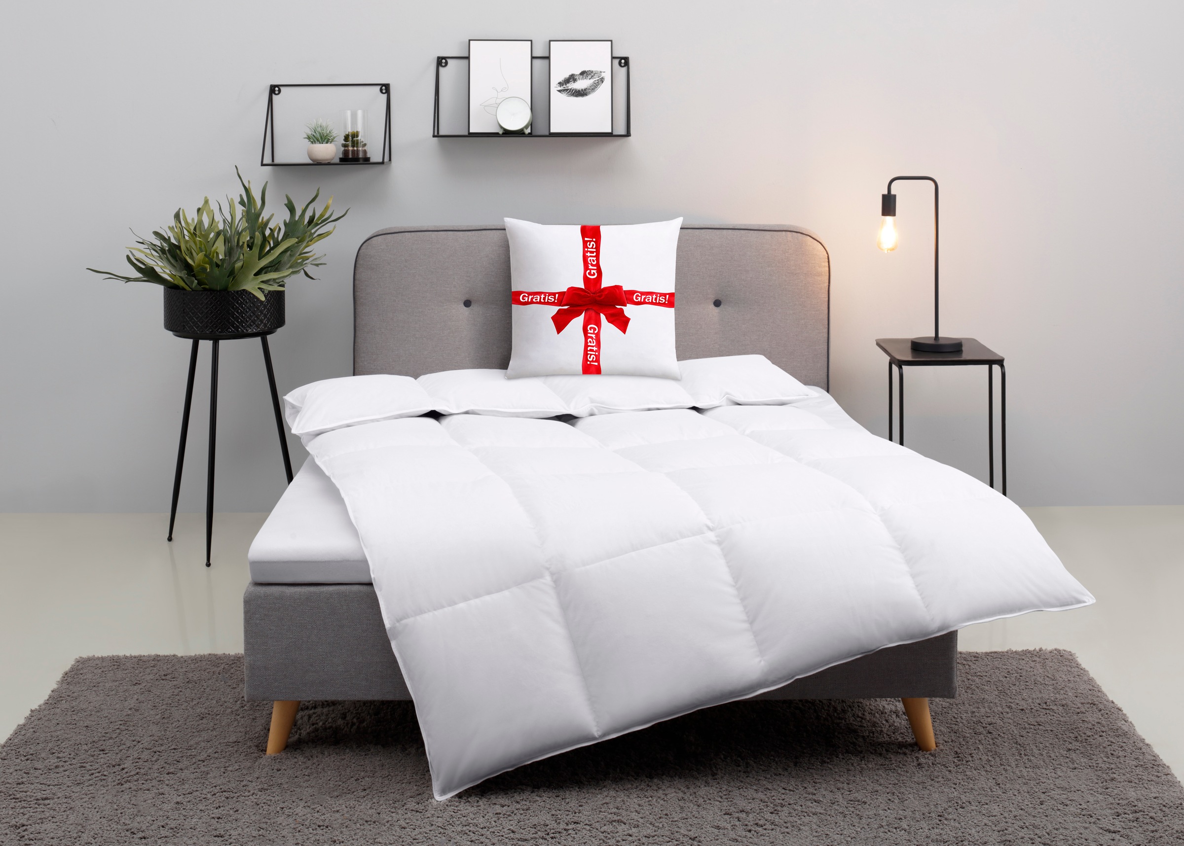 my home Daunenbettdecke »Cavanelle, Bettdecke in 135x200 cm & 155x220 cm« extrawarm Füllung 80% Daunen & 20% Federn 1 Stk. tlg. Bettdecken, Sommer, Winter, Decke, Made in Germany, Downpass