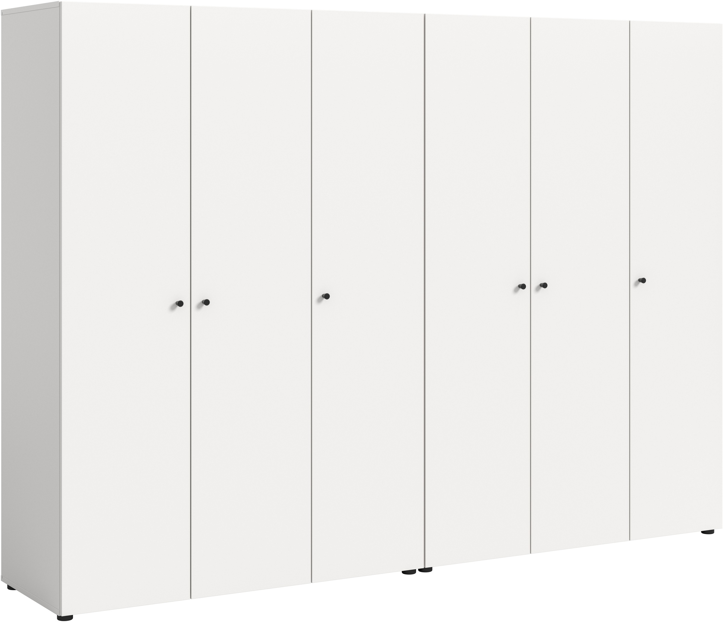 Home affaire Kleiderschrank »BILLINGS, TOPSELLER!, Schlafzimmerschrank, Schrank, Garderobenschrank« OTTO BESTSELLER, Garderobe & Schlafzimmer, Breite 240cm, weiß, 6-türig, inkl. 2 Kleiderstangen und 8 Ablageböden