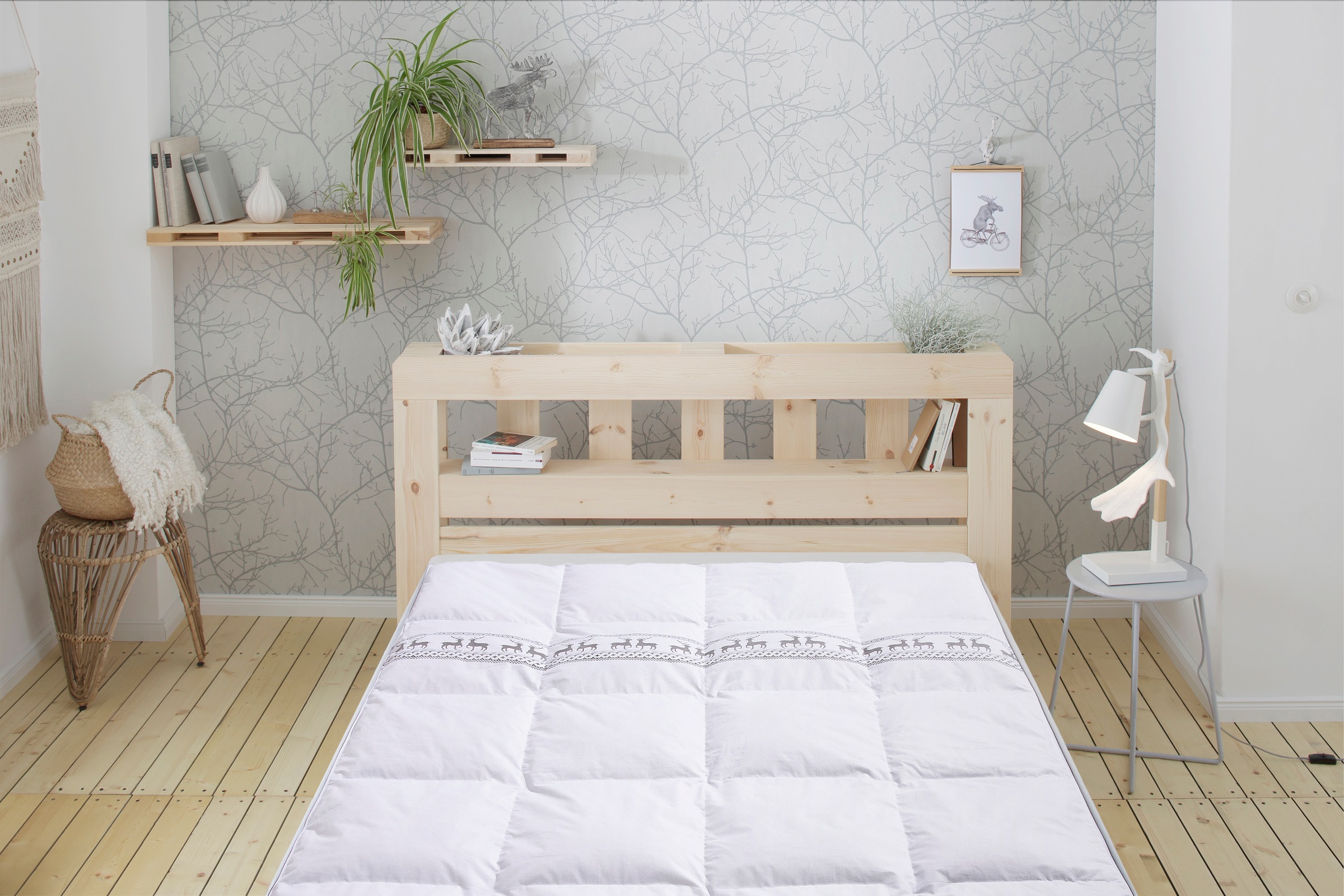 Älgdröm Daunenbettdecke »Sorsele, Bettdecke 135x200 cm, 155x220 cm und weitere Größen« normal Füllung 60% Daunen & 40% Federn Bezug Baumwolle 1 Stk. tlg. Bettdecken, Sommer, Winter, 4 Jahreszeiten, Decke, Made in Germany