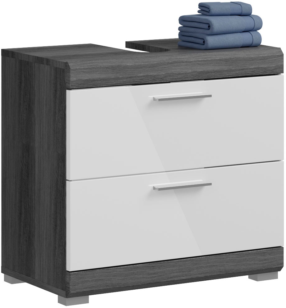 INOSIGN Waschbeckenunterschrank »SIENA, Breite 60cm, 2 Tür, 2 Fächer, mit Siphonausschnitt, MDF-Front« TOPSELLER!, 1 Stk. tlg. in verschiedenen Farben erhältlich, Badmöbel, Badschrank, Kommode, Bad