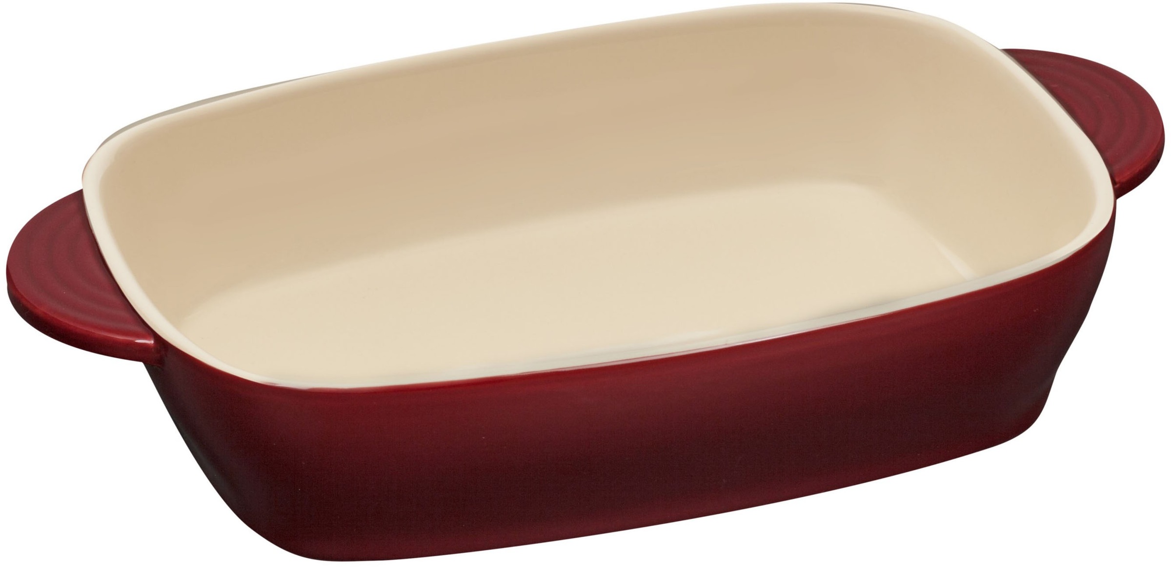 RESTO Kitchenware Auflaufform »Fornax Backform Lasagneform Ofenform Spülmaschinengeeignet« Keramik 1 Stk. tlg. Rechteckig aus Keramik, rot, in 2 Größen, für Brot, Lasagne, Brownie
