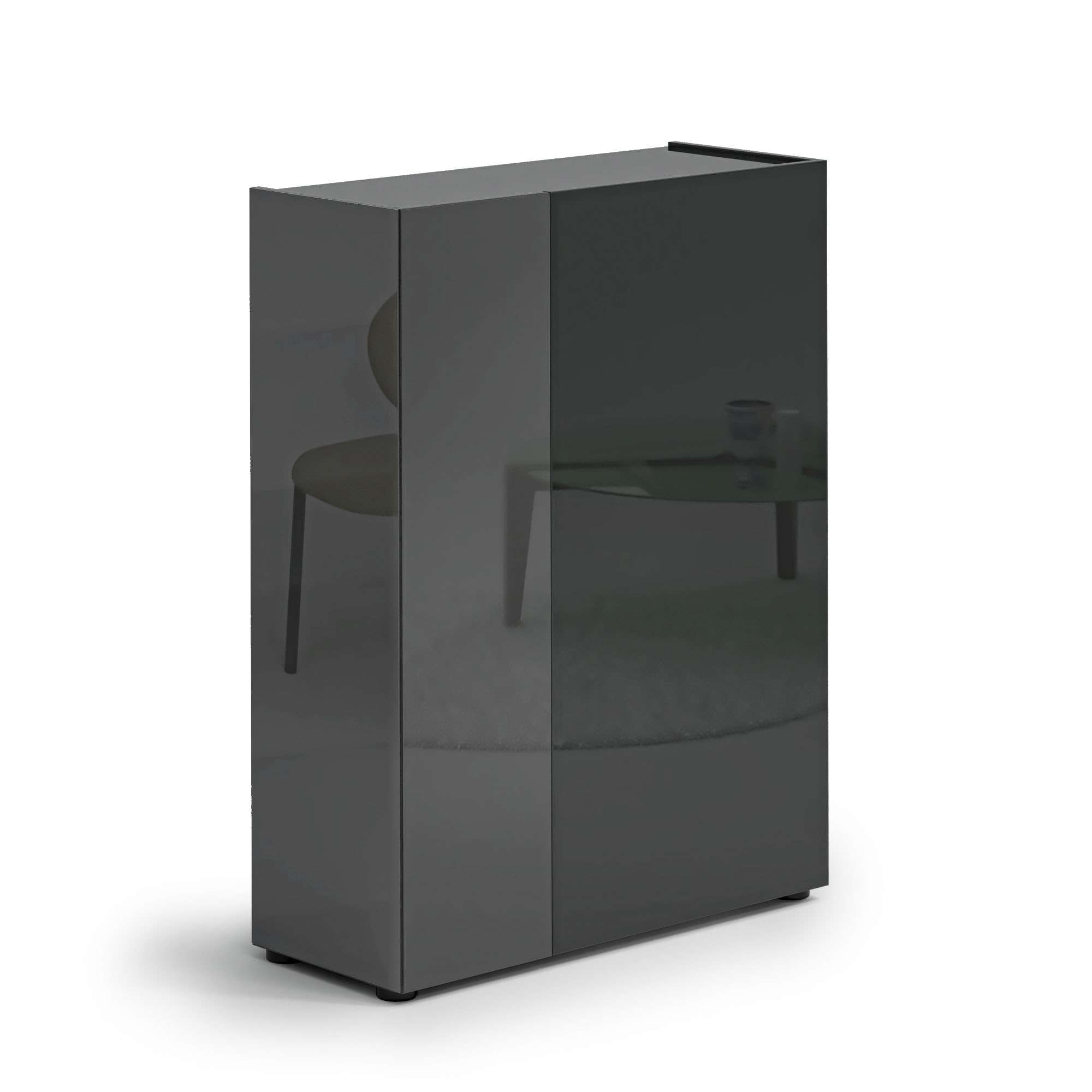 INOSIGN Schuhschrank »Tanko,Schukommode,mit 5 verstellbare Holzböden, individuelle Fachhöhe« 1 Stk. tlg. Tür und Seite mit verdunkeltem Spiegel,6 Fächer,24 paar Schuhe,87 cm