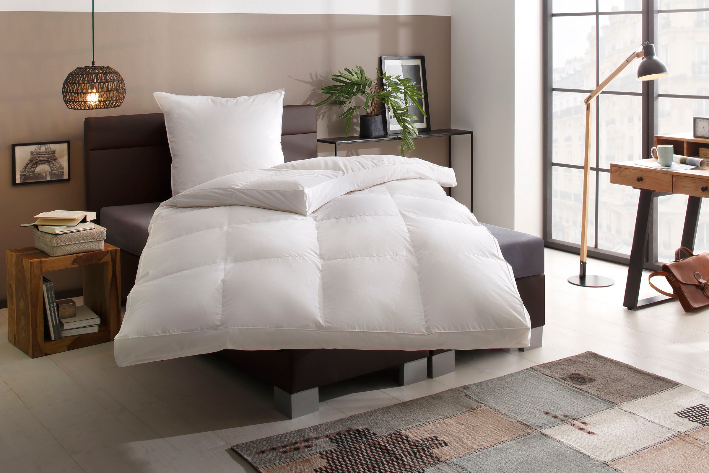 Älgdröm Daunenbettdecke »Lasse, Bettdecke 135x200 cm, 155x220 cm und weitere Größen« polarwarm Füllung 100Daunen 1 Stk. tlg. Bettdecken, Sommer, Winter, Decke ist Made in Green zertifiziert