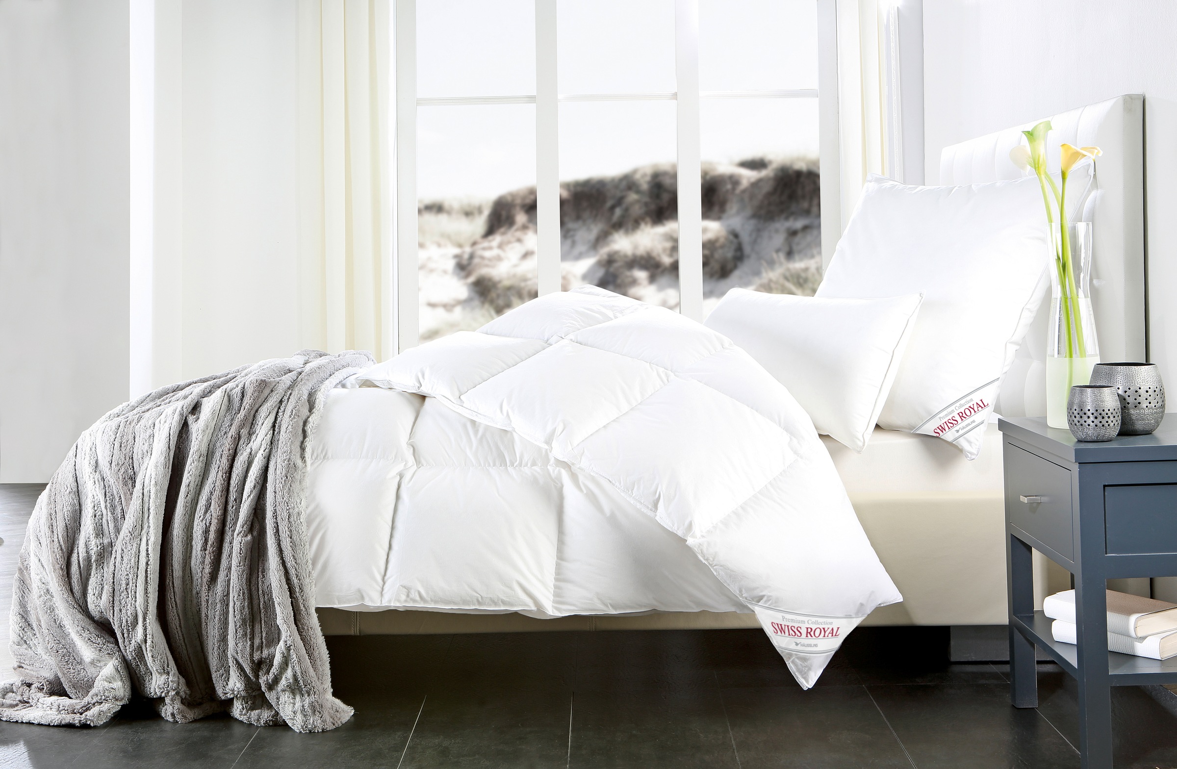 Haeussling Daunenbettdecke »Swiss Royal, Bettdecken für Sommer und Winter, Ganzjahresdecke, Decke« extrawarm Füllung 90Daunen10Federn 1 Stk. tlg. Bettdecke 135x200 cm, 155x220 cm & weitere Größen, Made in Germany