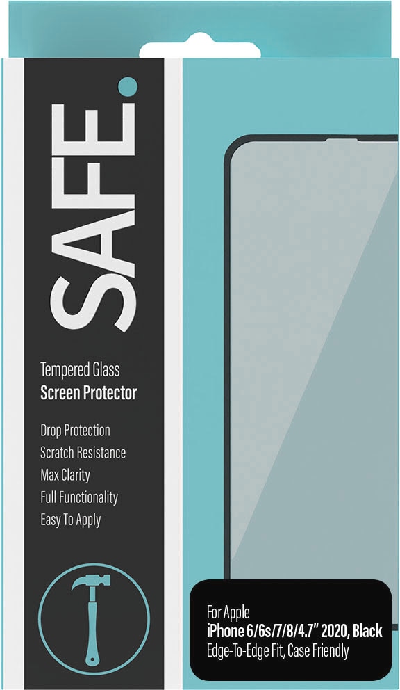 SAFE by PanzerGlass Displayschutzglas »Tempered Glass Screen Protection« für Apple iPhone 6/6s;Apple iPhone 7/8;Apple iPhone SE 2020/2022 Displayschutzfolie, Schutzfolie, Bildschirmschutz, kratz- & stoßfest