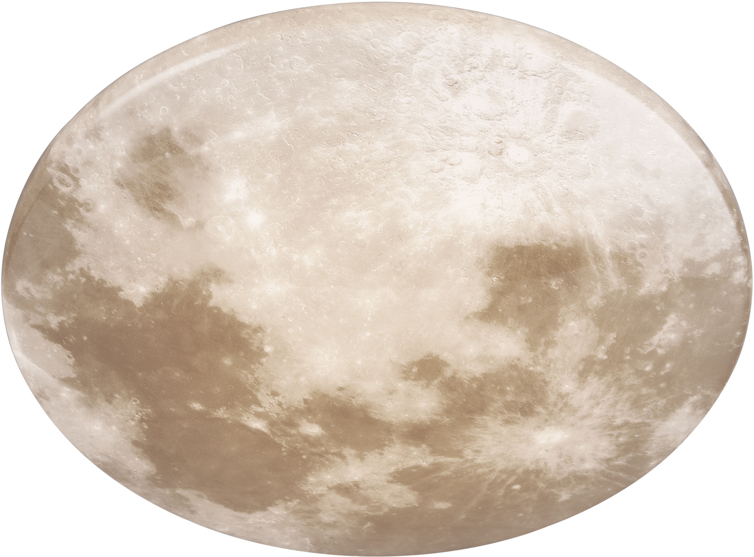 REALITY Leuchten LED Deckenleuchte »MOONIKA, Deckenlampe Mond IP 44 Bad Kinderzimmer Schlafzimmer« LED-Board 1 Stk. Warmweiß LED 15W warmweiß 3000K 1500 Lm Mondleuchte Ø 37cm Kinder Deckenleuchte