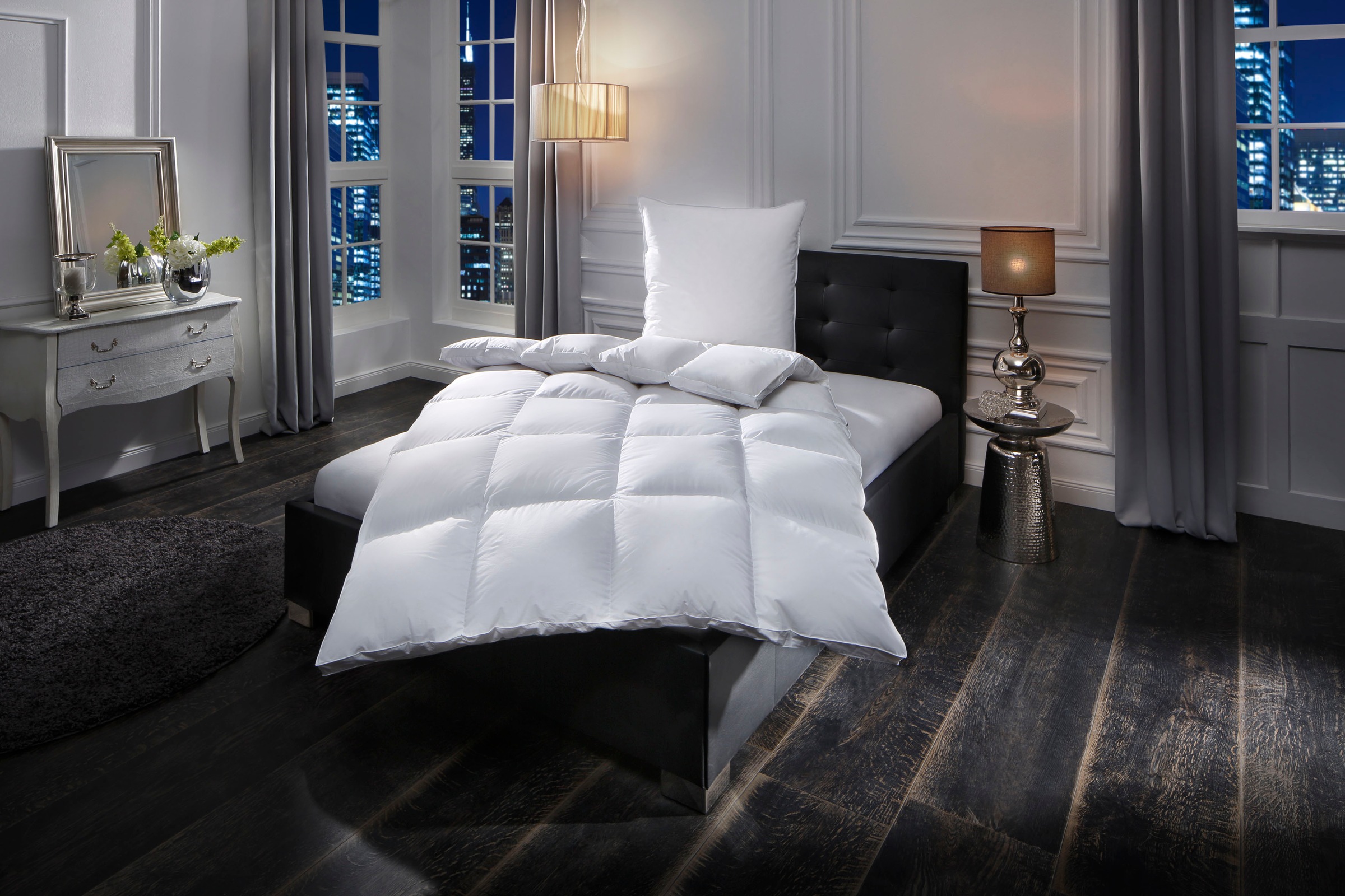 Älgdröm Daunenbettdecke »Lasse, Bettdecke 135x200 cm, 155x220 cm und weitere Größen« extrawarm Füllung 100Daunen 1 Stk. tlg. Bettdecken, Sommer, Winter, Decke ist Made in Green zertifiziert