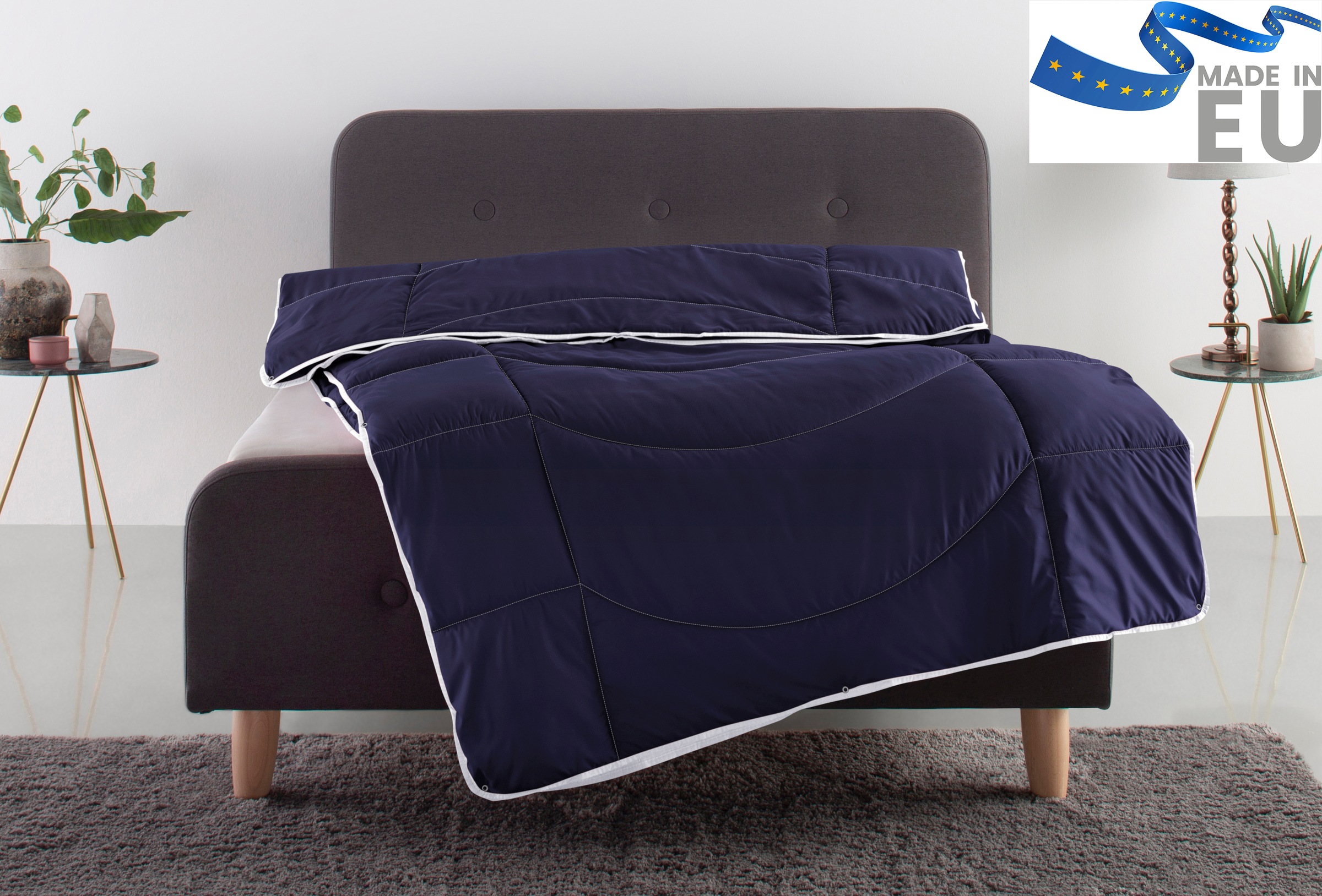 my home Microfaserbettdecke »Microlux, Bettdecke 135x200 cm, und Übergrößen bis 240x220cm« 4-Jahreszeiten Füllung Feuchtigkeitsregulierende 3D Klimafaser (Polyester) 1 Stk. tlg. Bettdecken in 4 Farben, Sommer, Winter, 4 Jahreszeiten, Decke