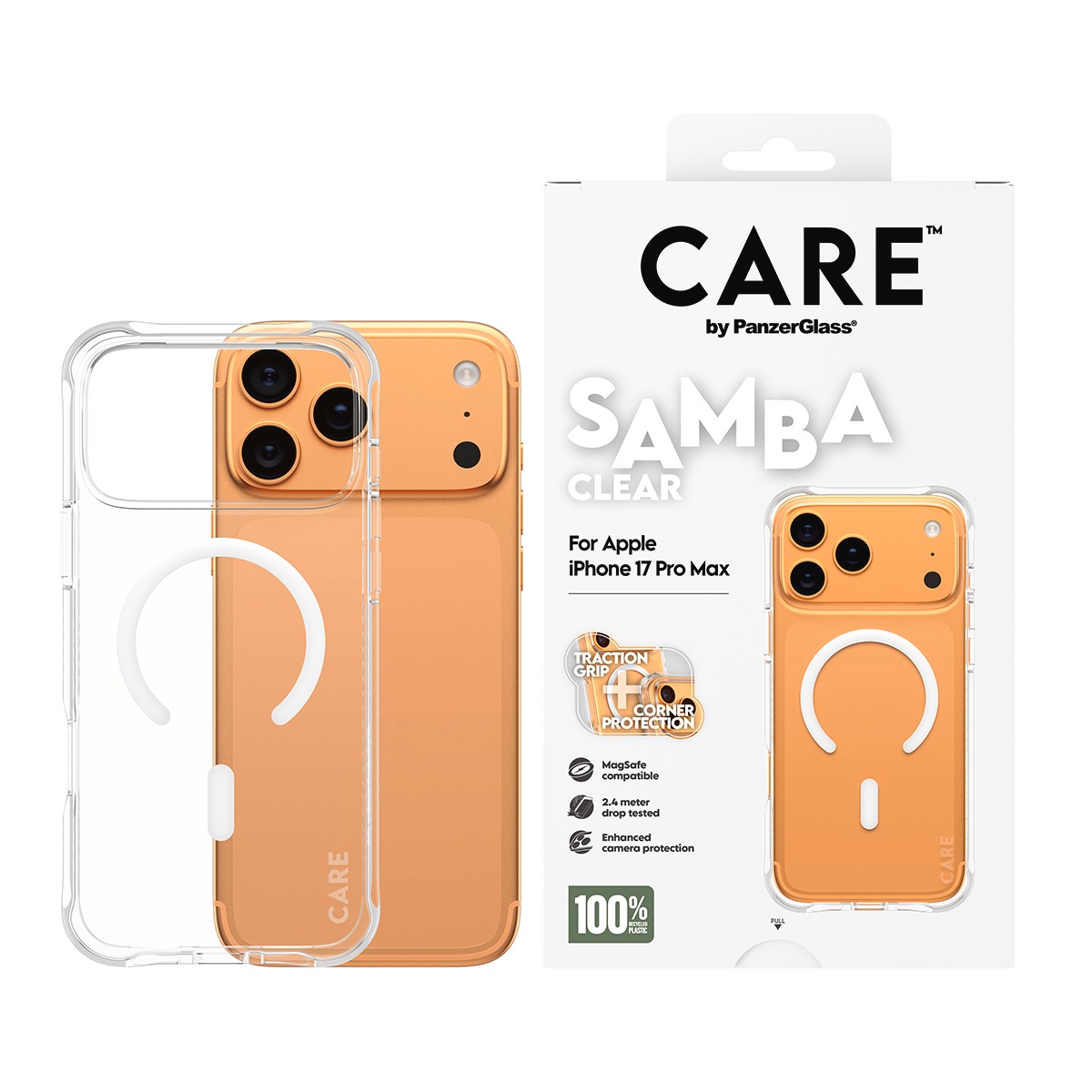 CARE by PanzerGlass Handyhülle 'Samba MagSafe Case für Apple iPhone 17 Pro Max' Smartphones 17,5 cm (6,9 Zoll) Backcover, Schutzhülle, Handyschutzhülle, Case, Schutzcase, stoßfest