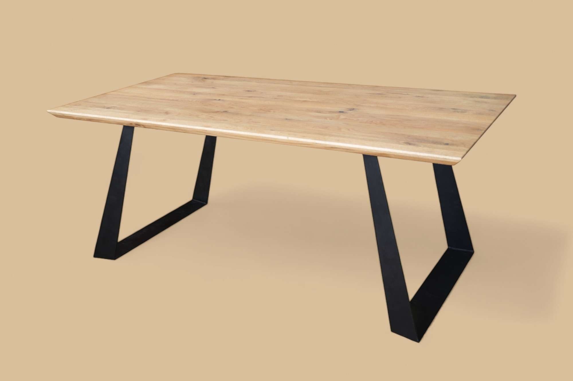 Home affaire Essgruppe »Ena Sitzgruppe für Küche/Esszimmer, Esstisch mit 4 Polsterstühlen 5tlg« Set, 5-tlg, 5 Stk. tlg. Stuhlbeine in Eiche Natur oder Buche Schwarz, Tisch 180 cm, U-Gestell