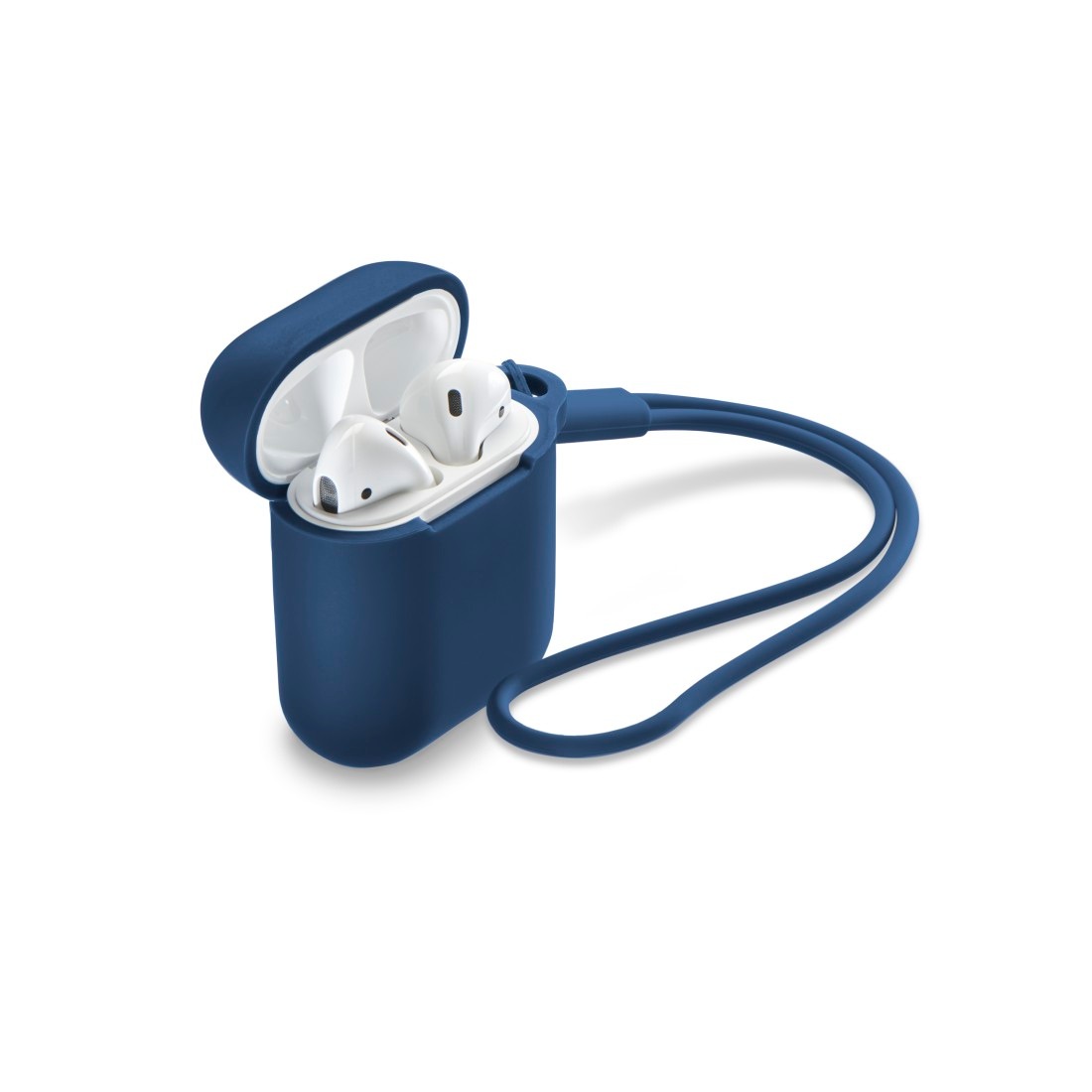 Hama Kopfhörer-Schutzhülle »Schutzhülle aus Silikon für das Ladecase AirPods 1. Gen. und 2. Gen.« Apple AirPods (1. Generation) Apple AirPods (2. Generation) Kratzfestes Sleeve, Ultra Slim, Wireless Charging kompatibel