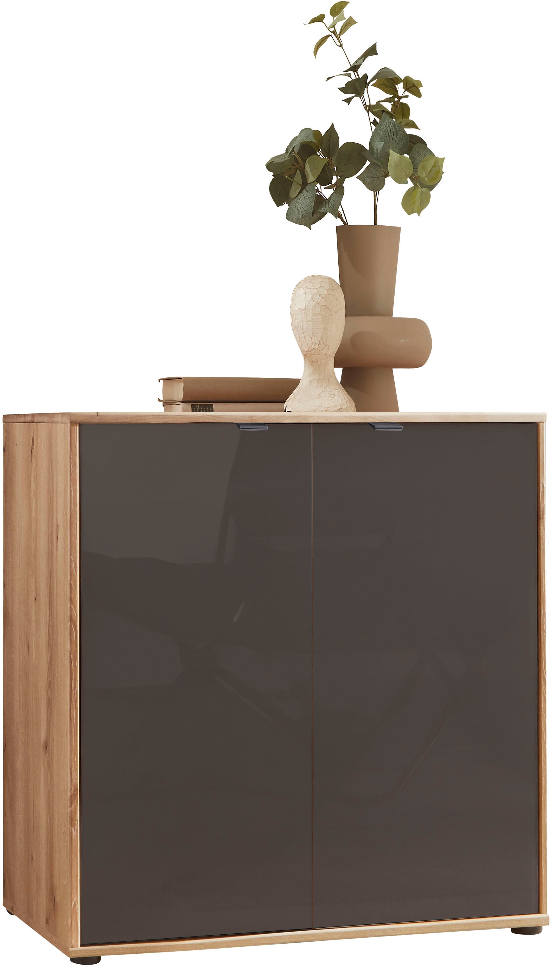 WIEMANN Kommode »Cardiff Sideboard, Wäscheschrank, teilmassiv Bianco-Eiche, 80 cm« Kommode 80x86x43 cm, braun, mit Dämpfung, MADE IN GERMANY, verschiedenen Ausführungen, inklusive Einlegeboden