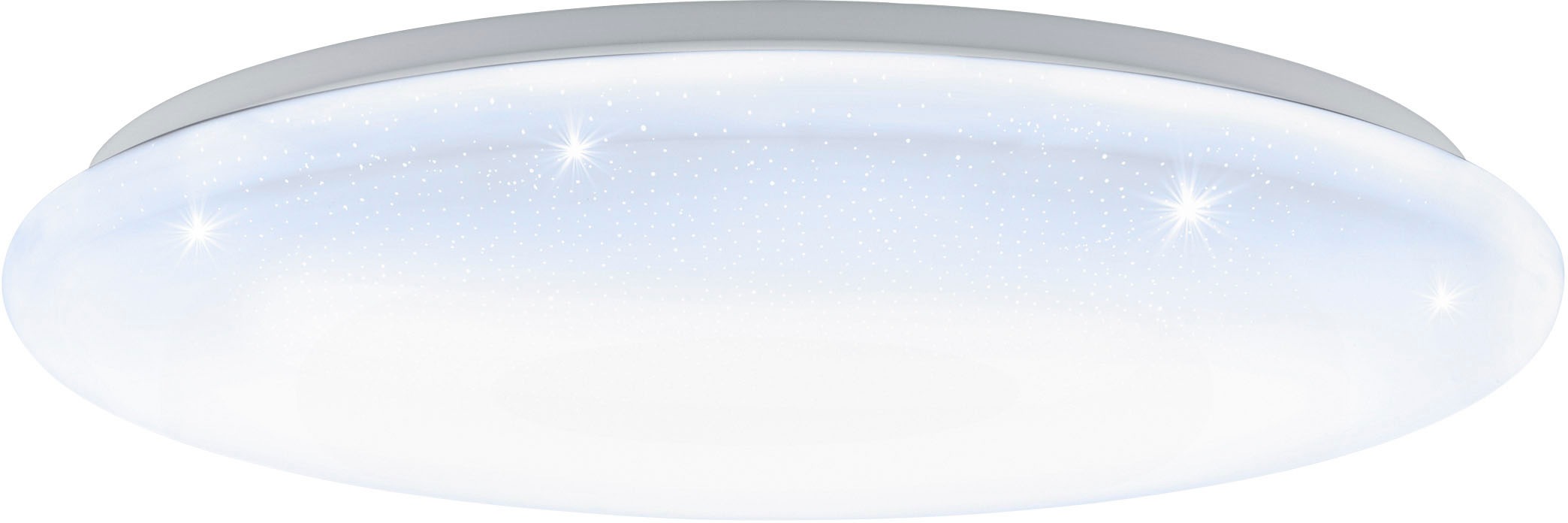 EGLO Deckenleuchte »GIRON-S LED Deckenlampe, IP20, Stahl, Kristallefekt, Flurlampe, Lampe« LED-Board 1 Stk. Extra-Warmweiß Kaltweiß Neutralweiß Tageslichtweiß Warmweiß Wand-/Deckenleuchte - H7,5 x Ø57 cm - weiß - 36W inkl. CCT