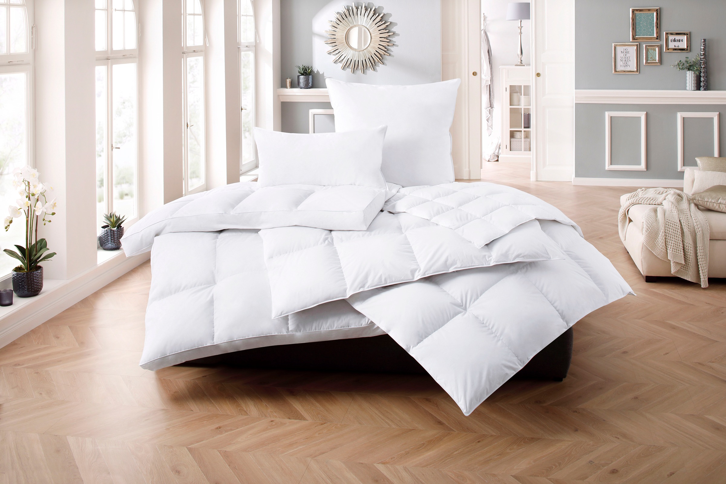 Älgdröm Daunenbettdecke »Loftet, Bettdecke 135x200, 155x220 cm und weitere Größen« extrawarm Füllung 90Daunen10Federn 1 Stk. tlg. Bettdecken, Sommer, Winter, Decke ist Made in Green zertifiziert