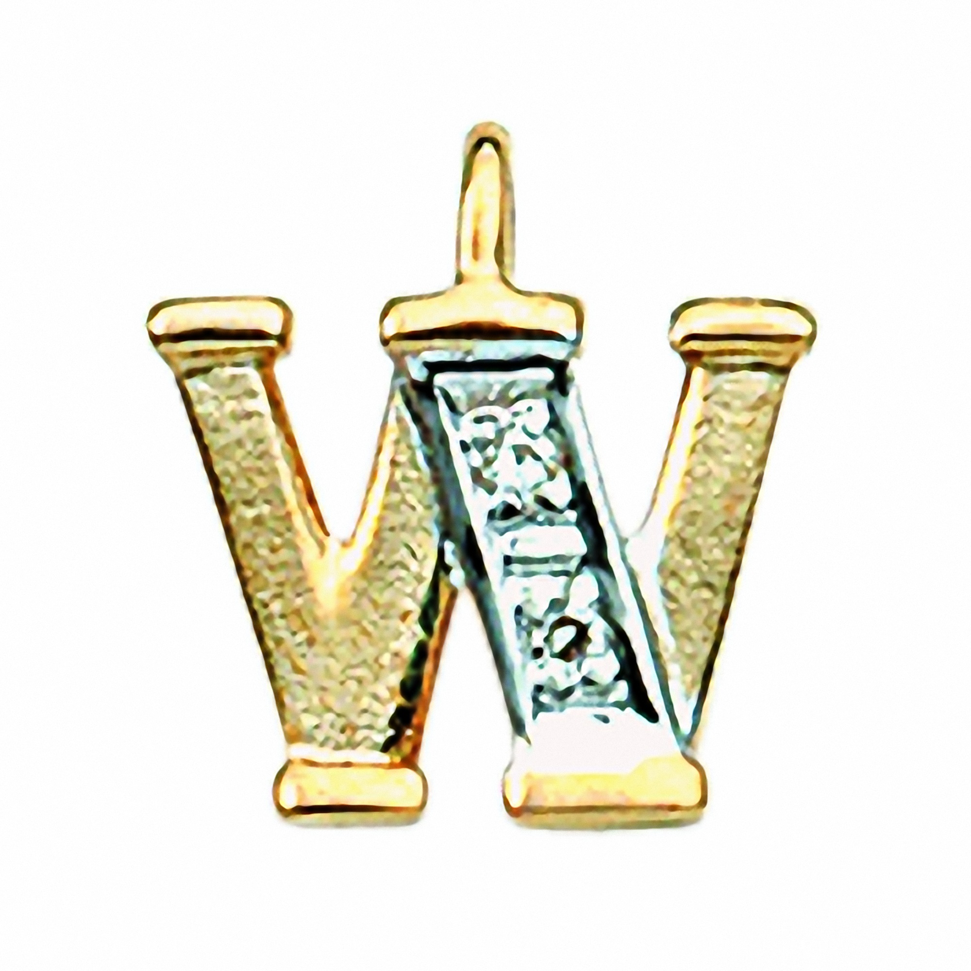 Adelia´s Namenskette 'Adelias Halskette - Namenskette mit Buchstabenanhänger W mit Diamant aus 585 Gold Halskette - Namenskette mit Buchstabenanhänger W mit Diamant aus 585 Gold'