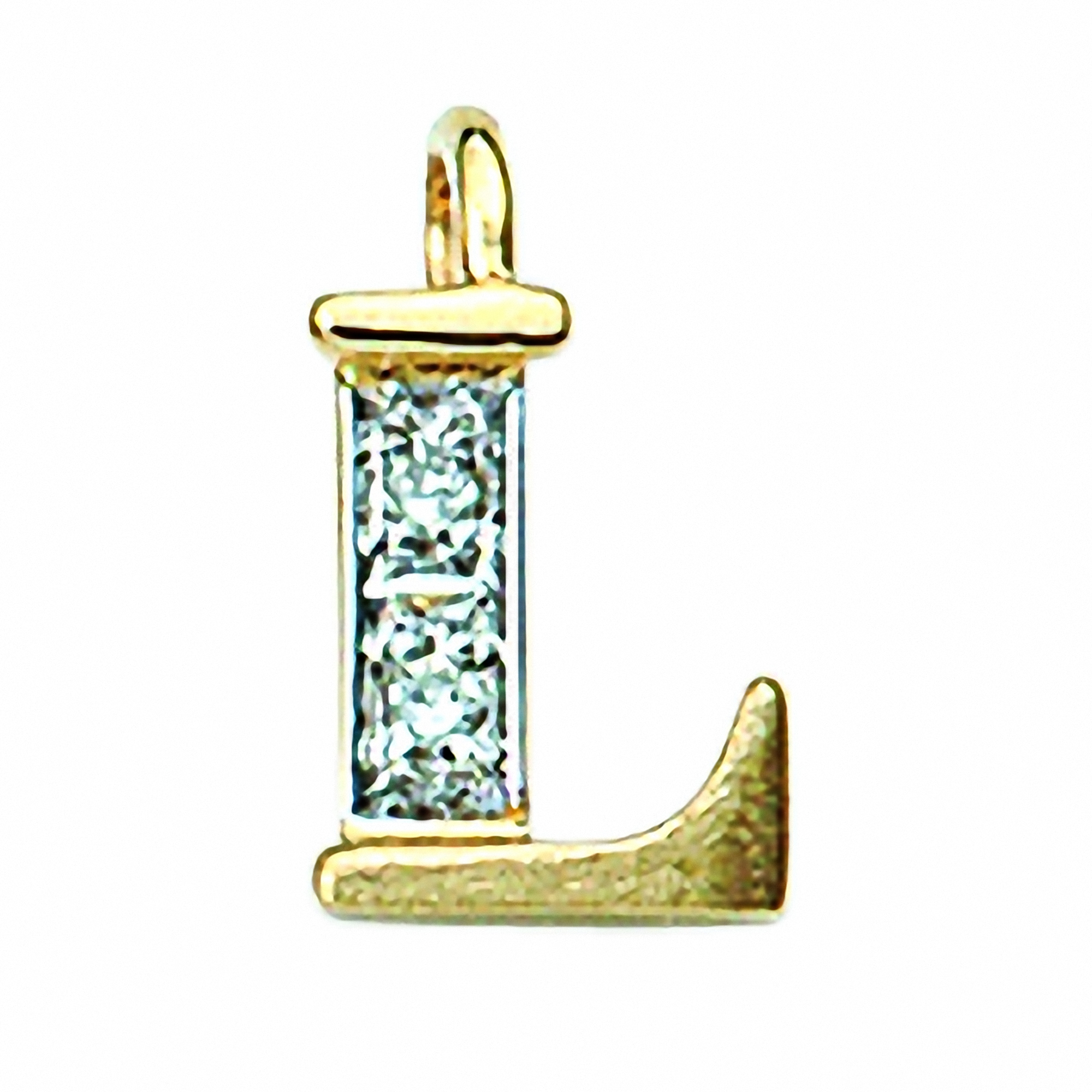 Adelia´s Namenskette 'Adelias Halskette - Namenskette mit Buchstabenanhänger L mit Diamant aus 585 Gold Halskette - Namenskette mit Buchstabenanhänger L mit Diamant aus 585 Gold'