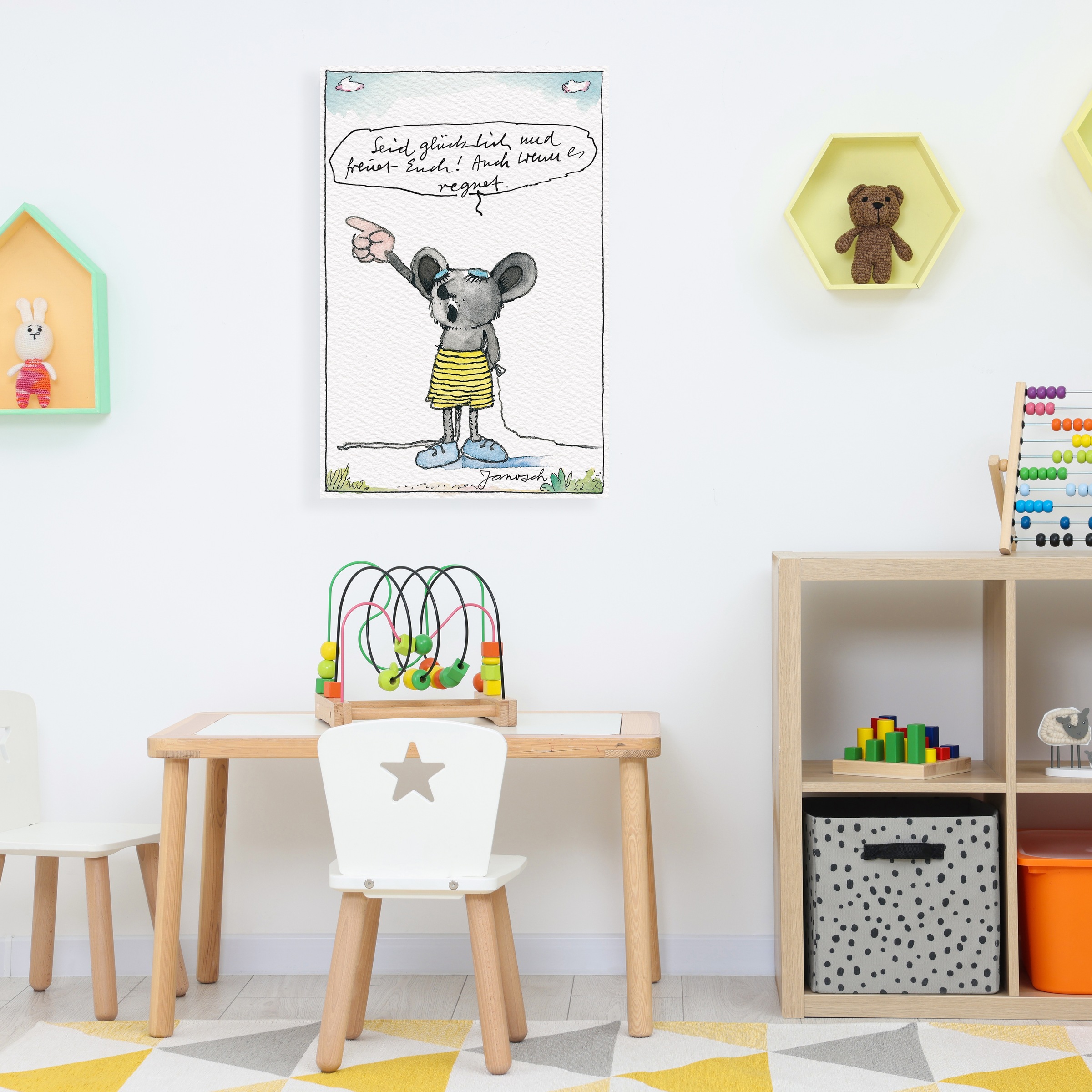 LuckyLinde Leinwandbild »Die kleine Maus - Seid...