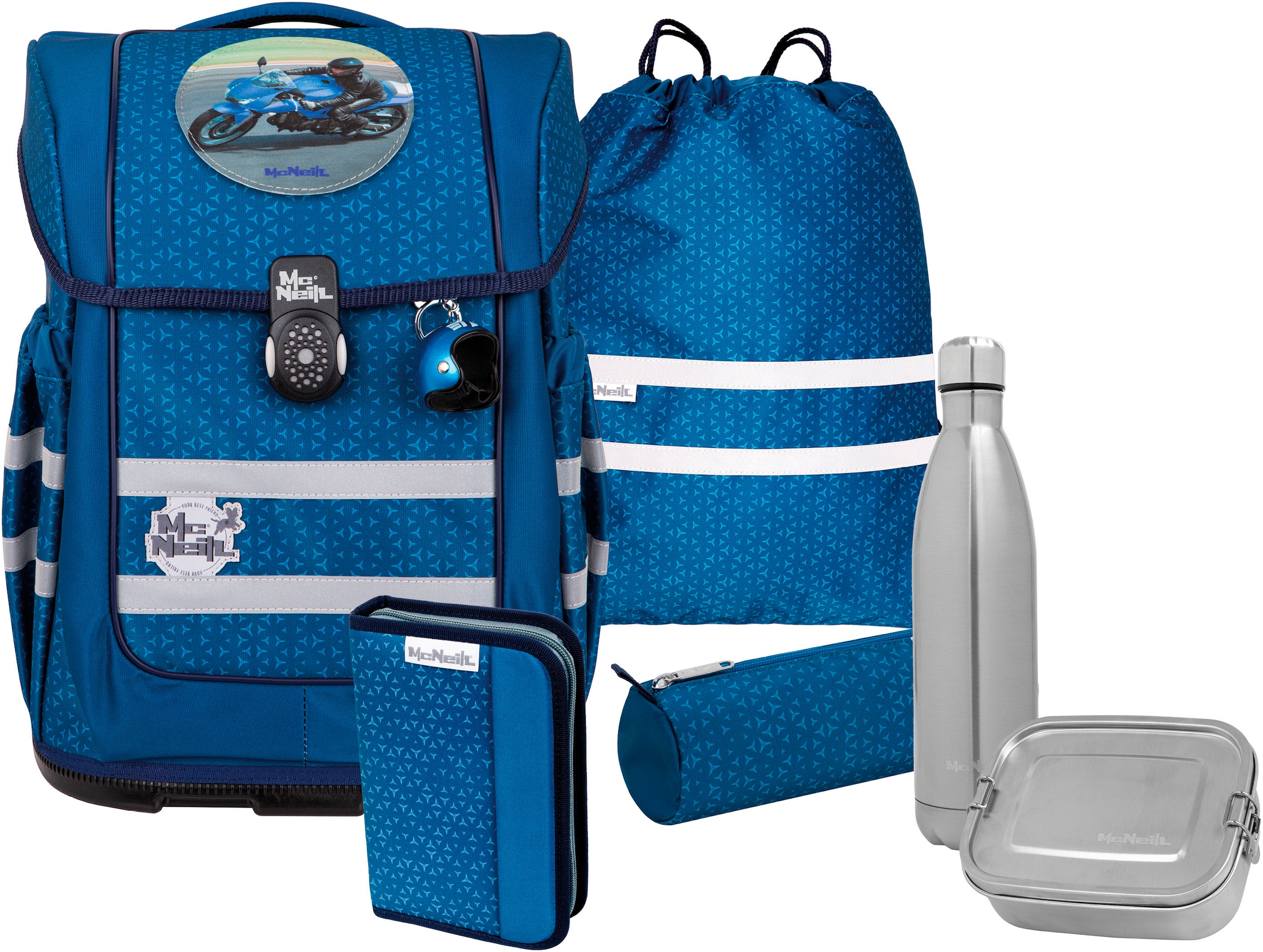 McNeill Schulranzen »Ergo Compacto, Tetra« reflektierende...
