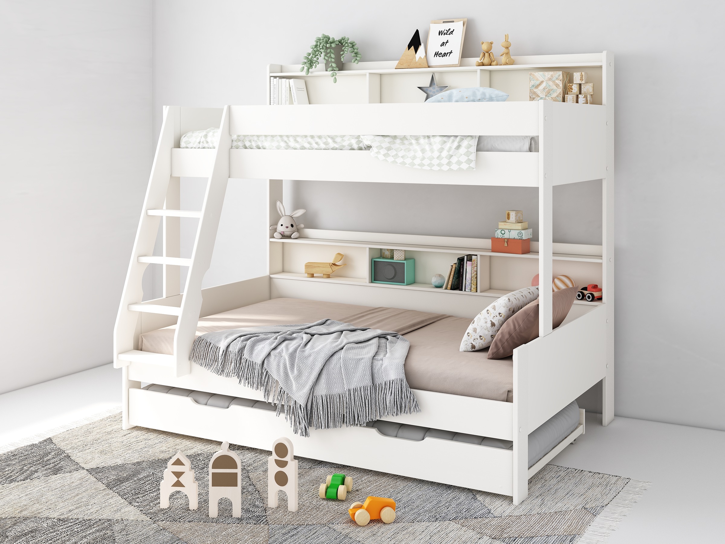 OTTO home Etagenbett »Jaime II, Stockbett, viel Stauraum,...
