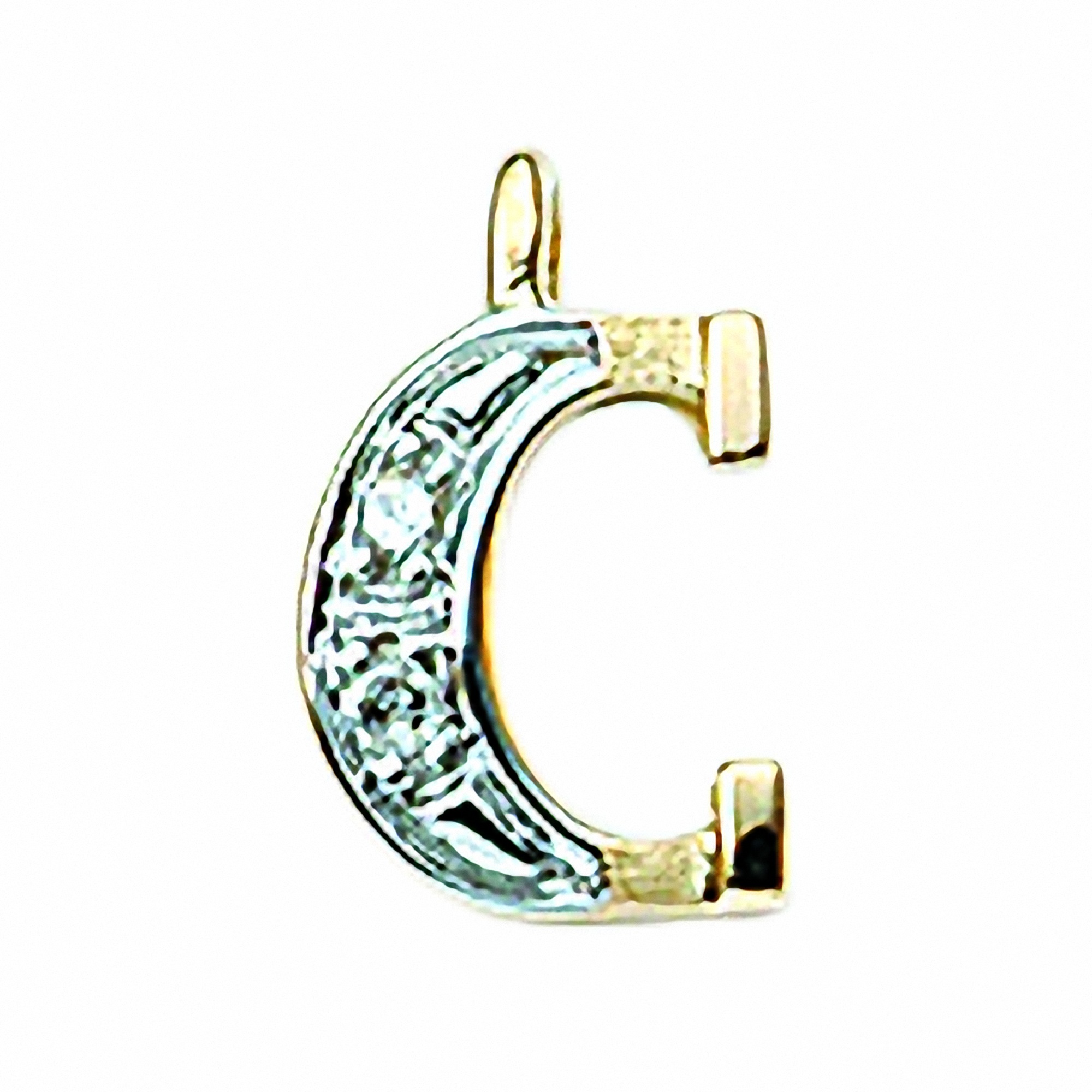 Adelia´s Namenskette 'Adelias Halskette - Namenskette mit Buchstabenanhänger C mit Diamant aus 585 Gold Halskette - Namenskette mit Buchstabenanhänger C mit Diamant aus 585 Gold'