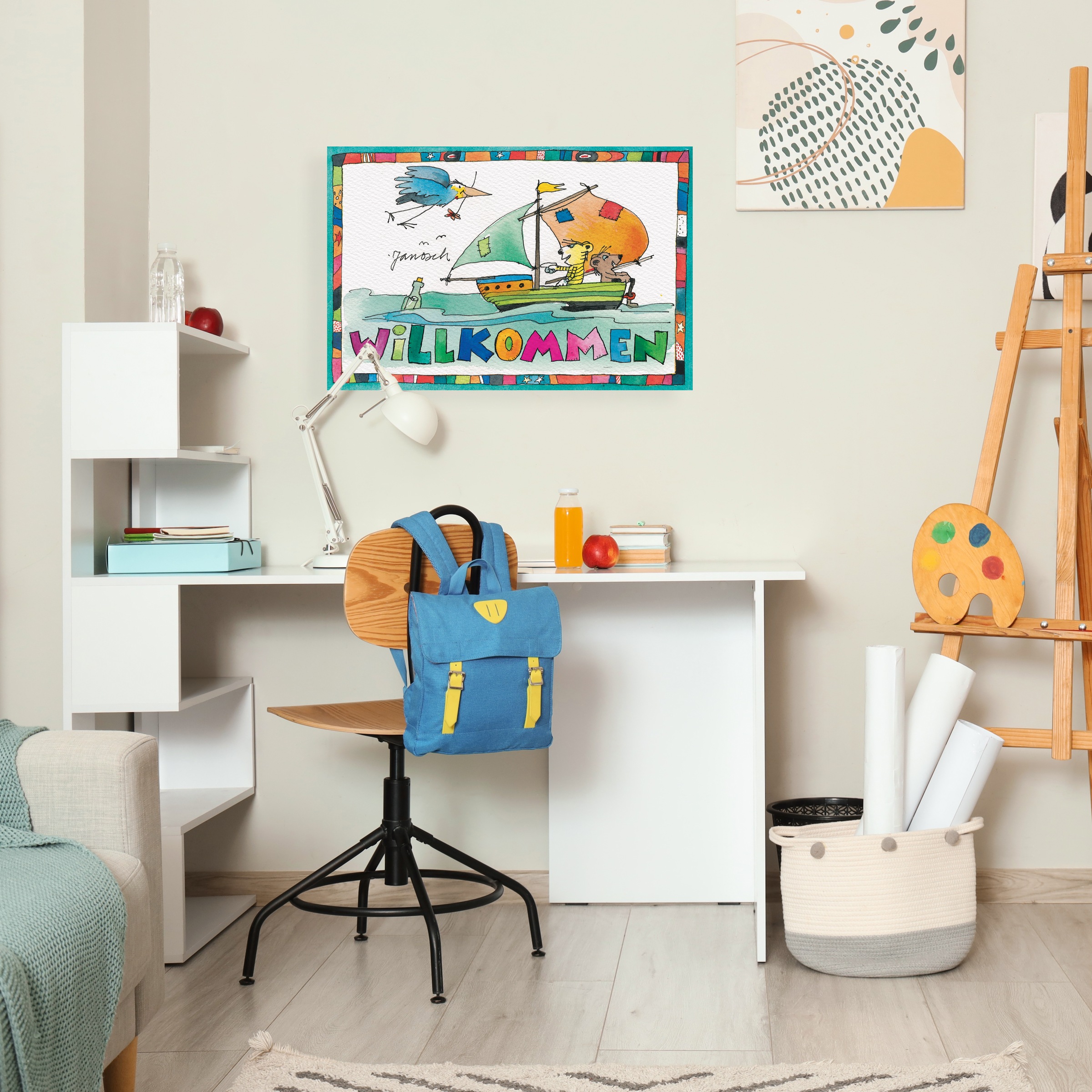 LuckyLinde Leinwandbild »Der kleine Tiger und der kleine...