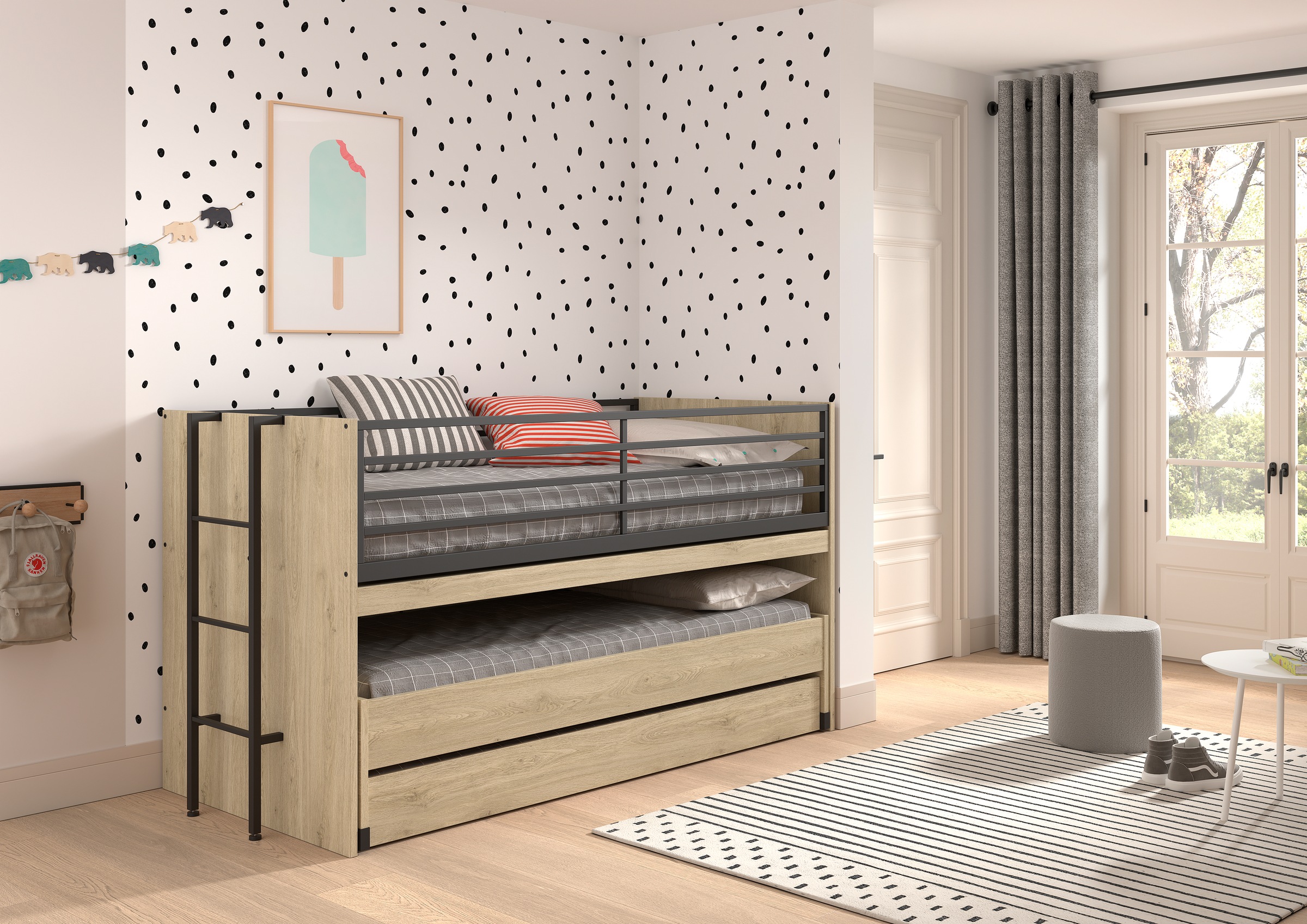 Home affaire Etagenbett »praktisches Etagenbett mit viel...